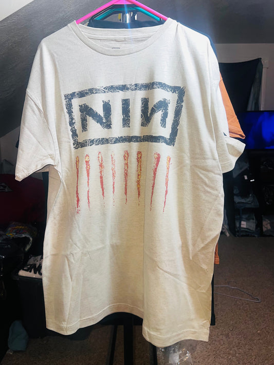 Nine Inch Nails Oversized Distressed Tee