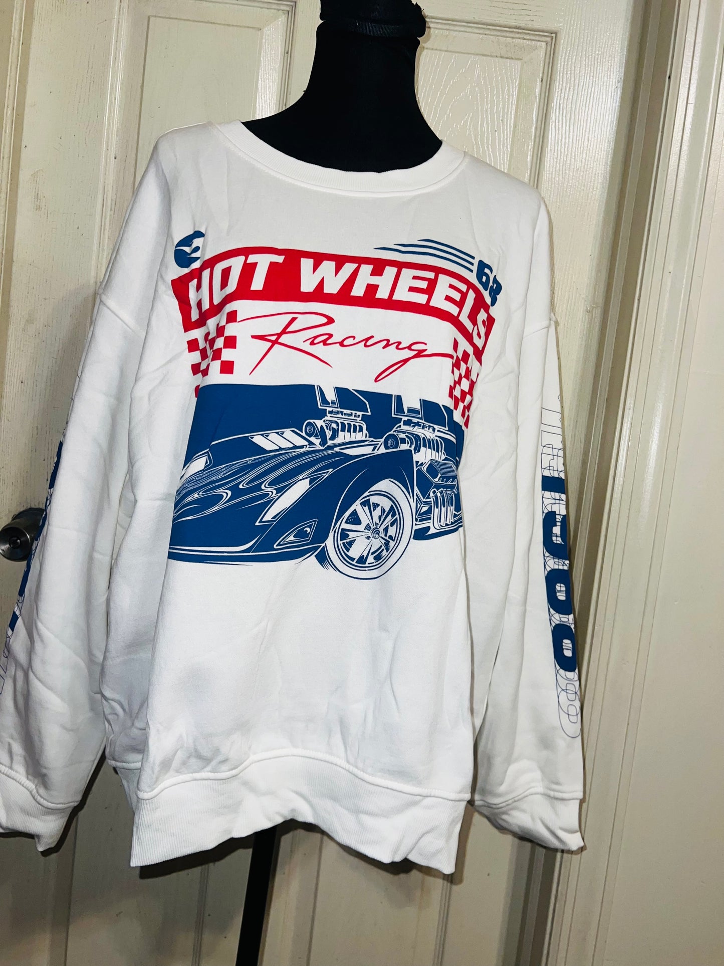 Hot Wheels Oversized Distressed Sweatshirt