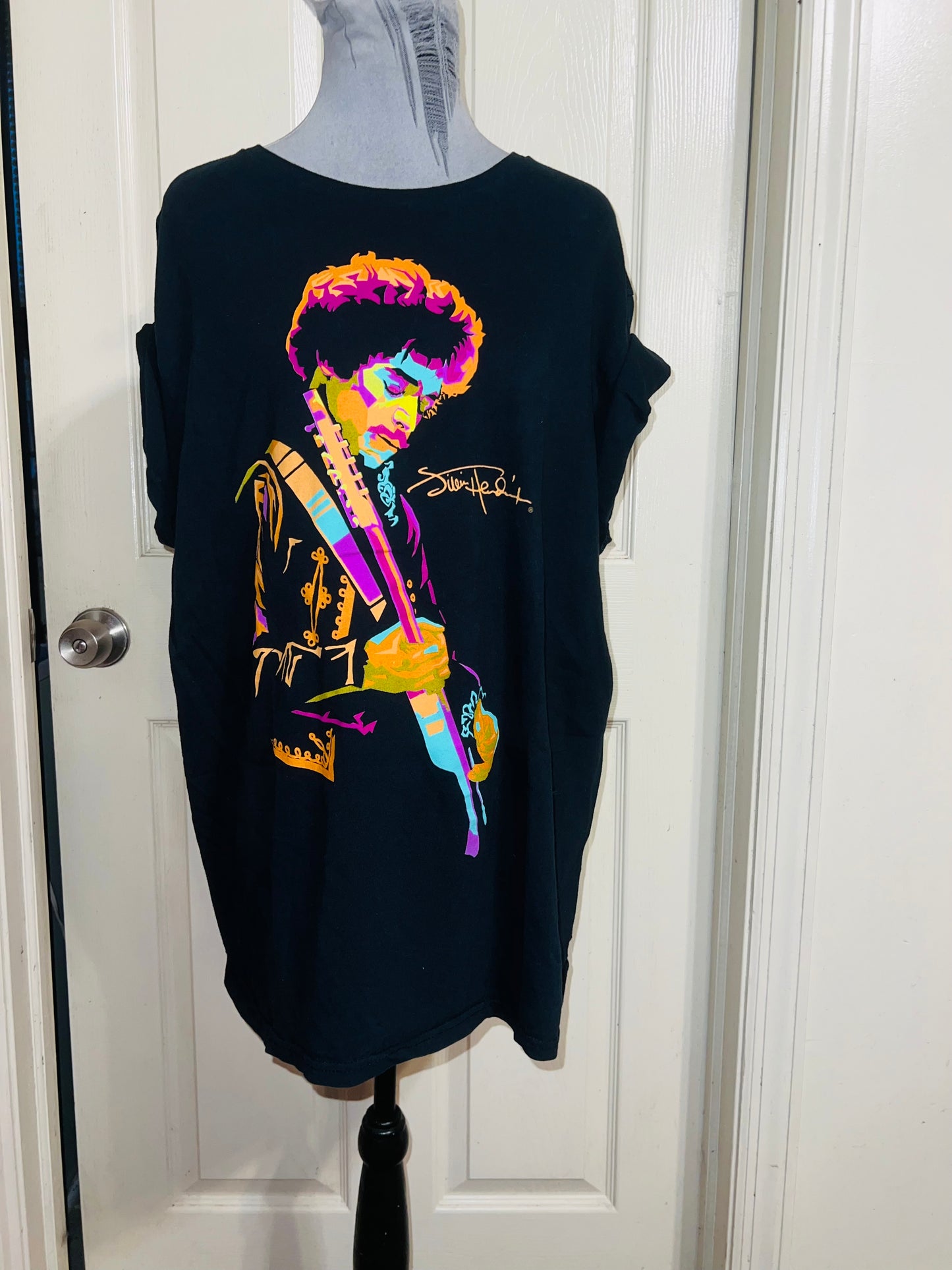 Jimi Hendrix Distressed Oversized Tee