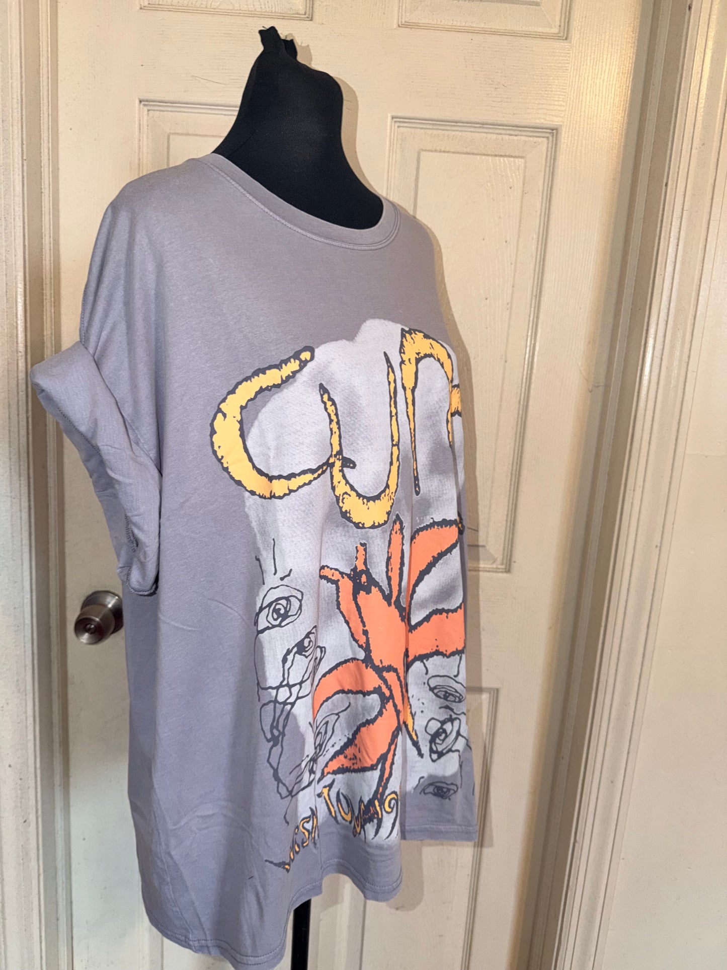 The Cure Oversized Distressed Tee