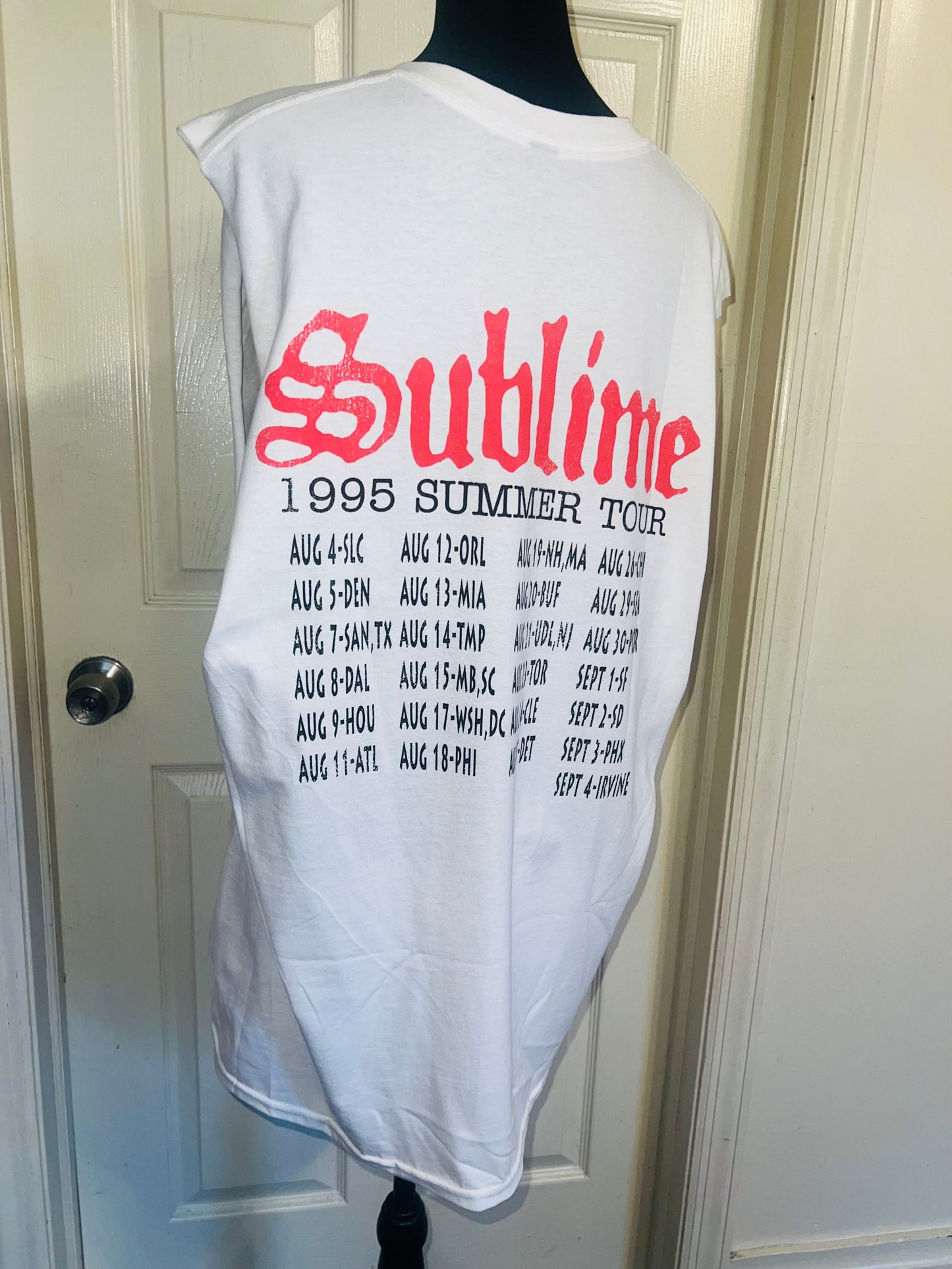 Sublime Double Sided Oversized Distressed Tank