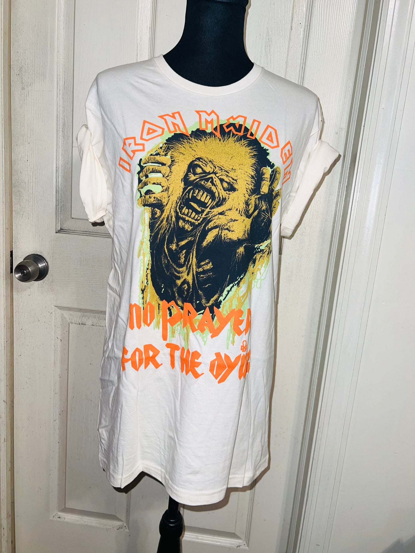 Iron Maiden Oversized Distressed T-Shirt