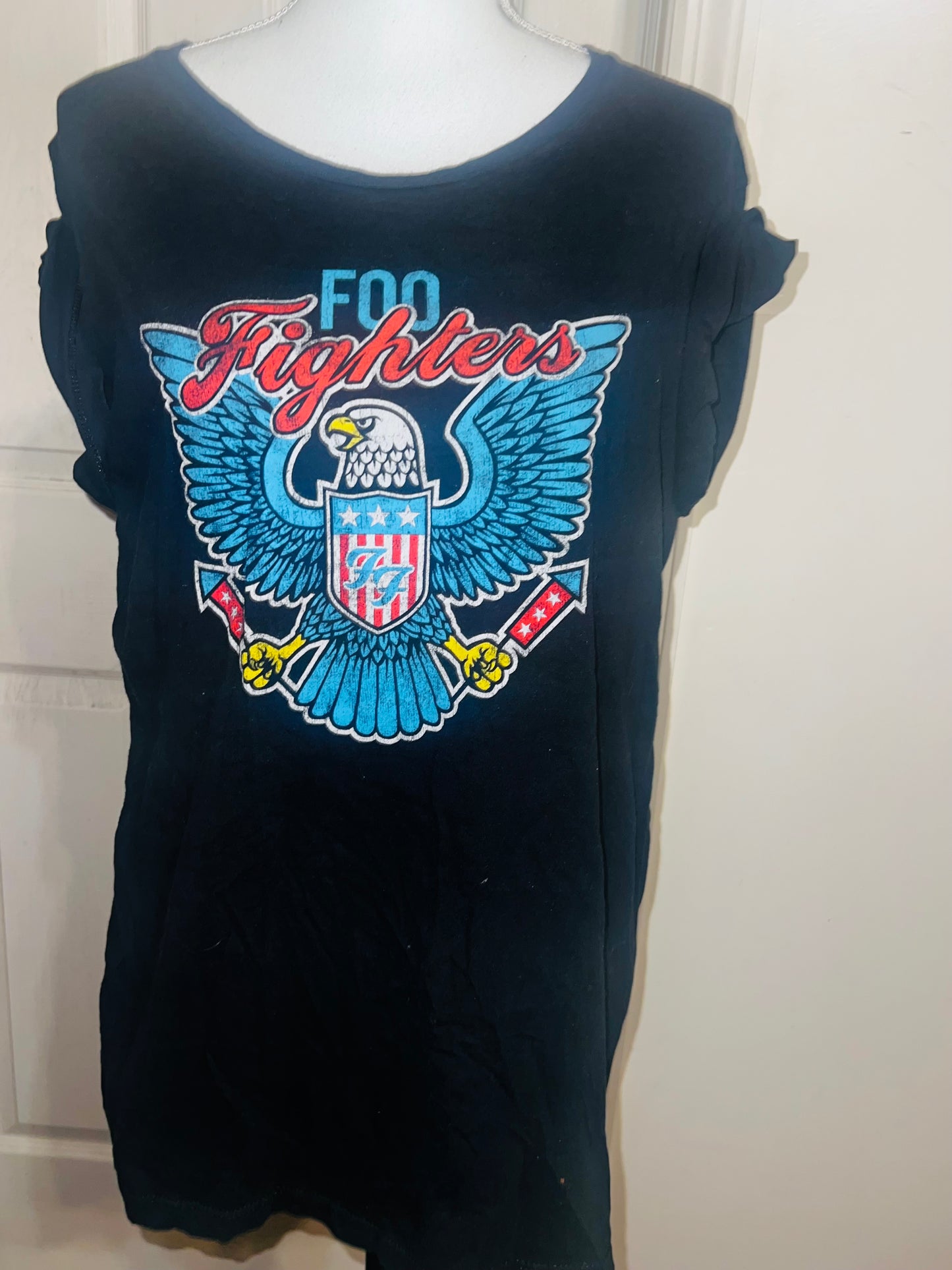 Foo Fighters Oversized Distressed Tee