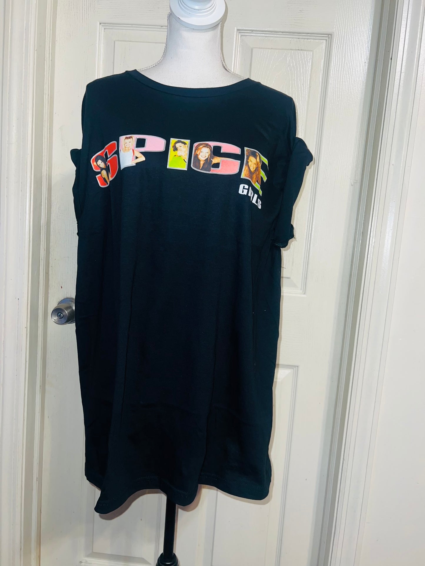 Spice Girls Oversized Distressed Tee
