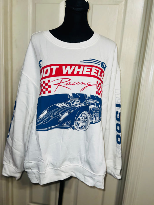 Hot Wheels Oversized Distressed Sweatshirt