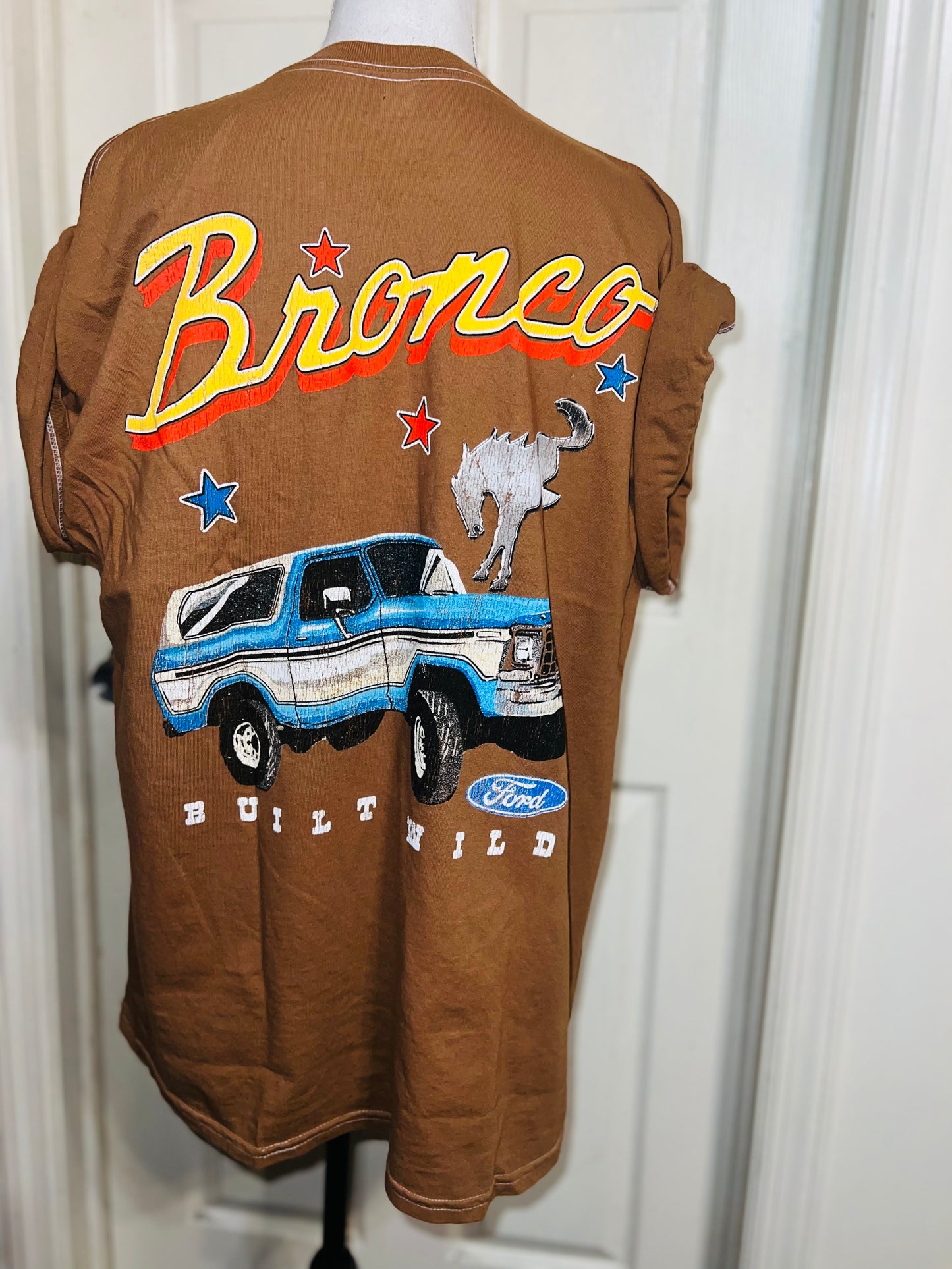 Ford Bronco Double Sided Oversized Distressed Tee