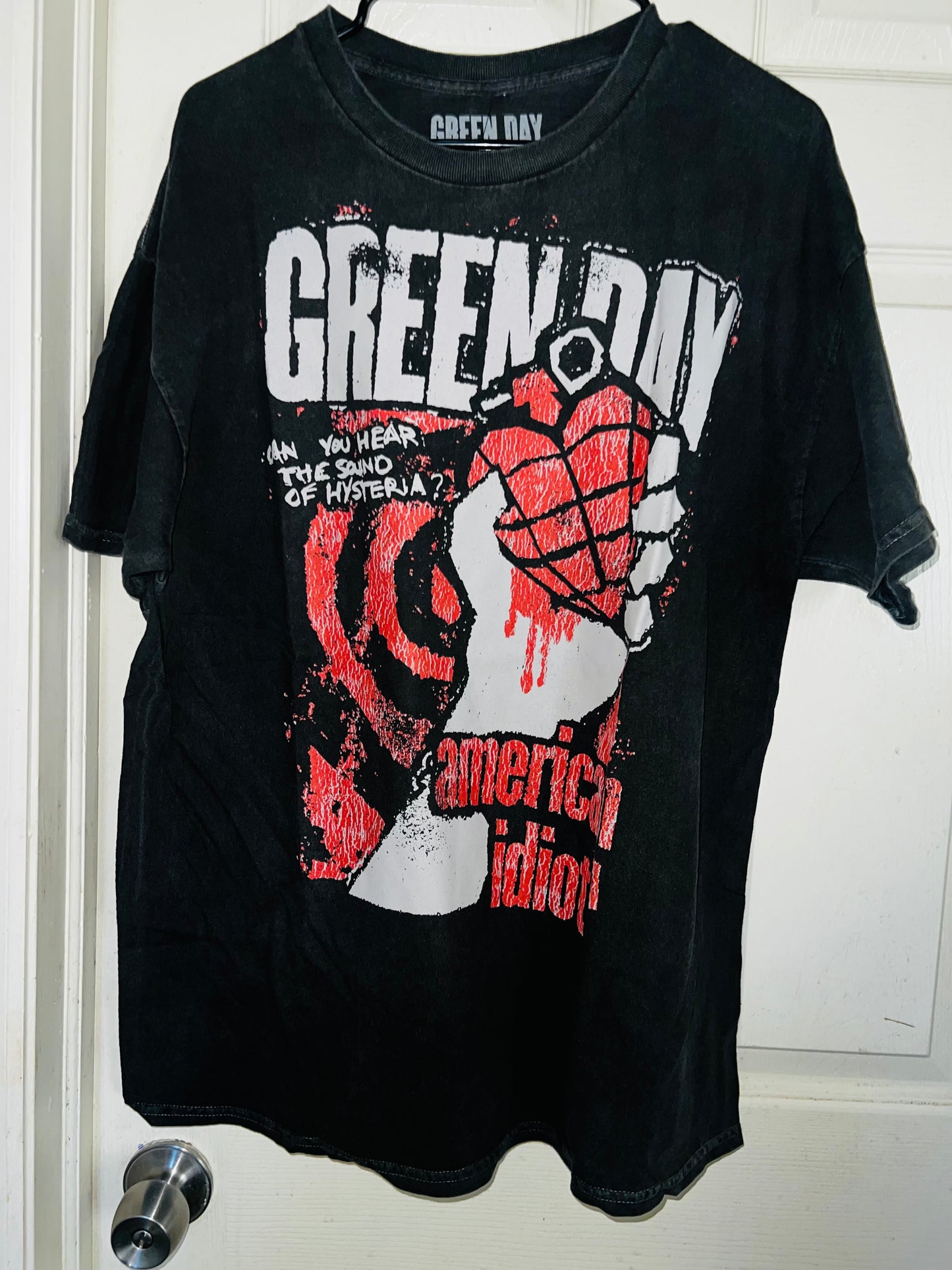 Green Day American Idiot Oversized Distressed Tee