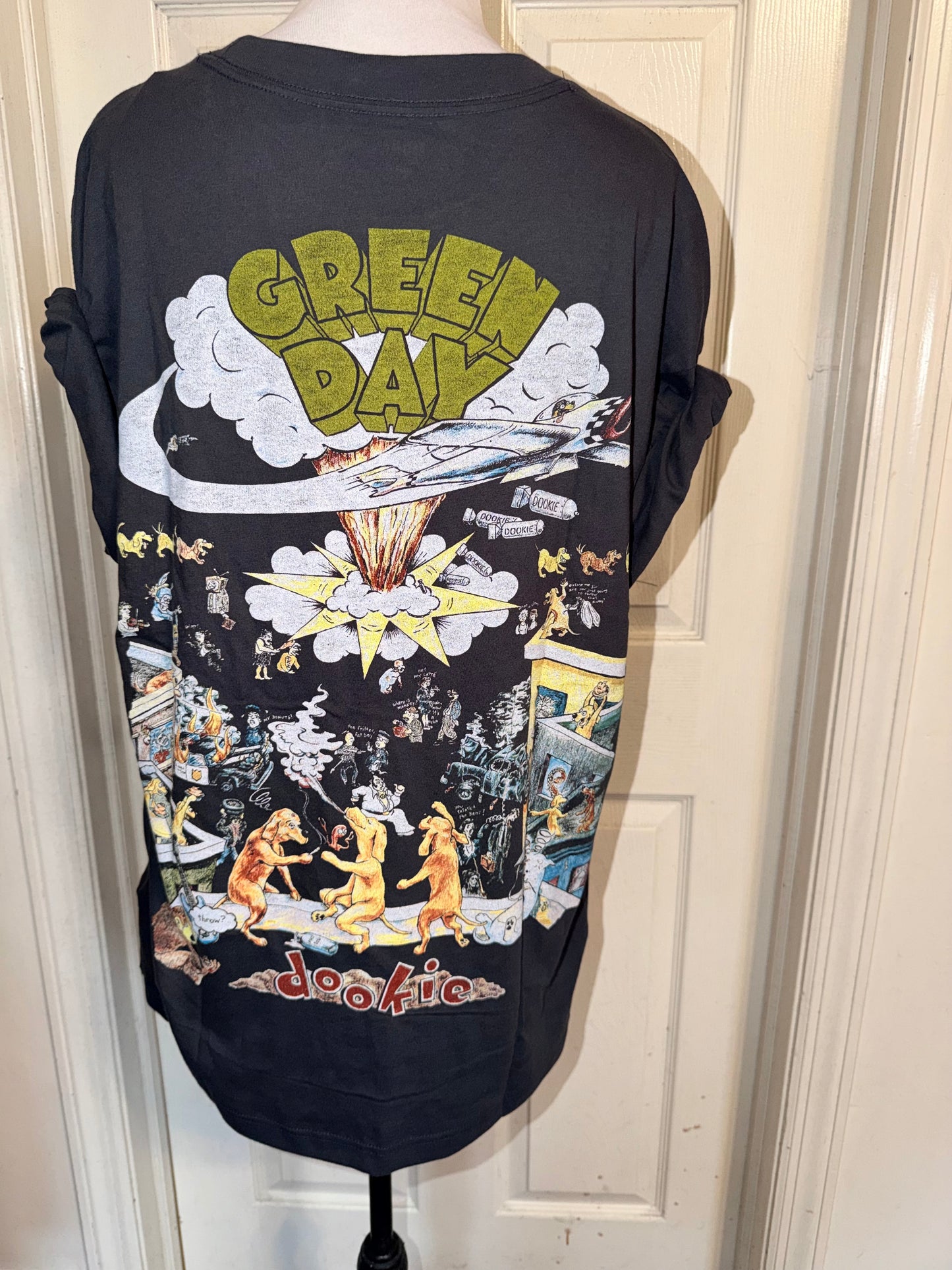 Green Day Double Sided Oversized Tee