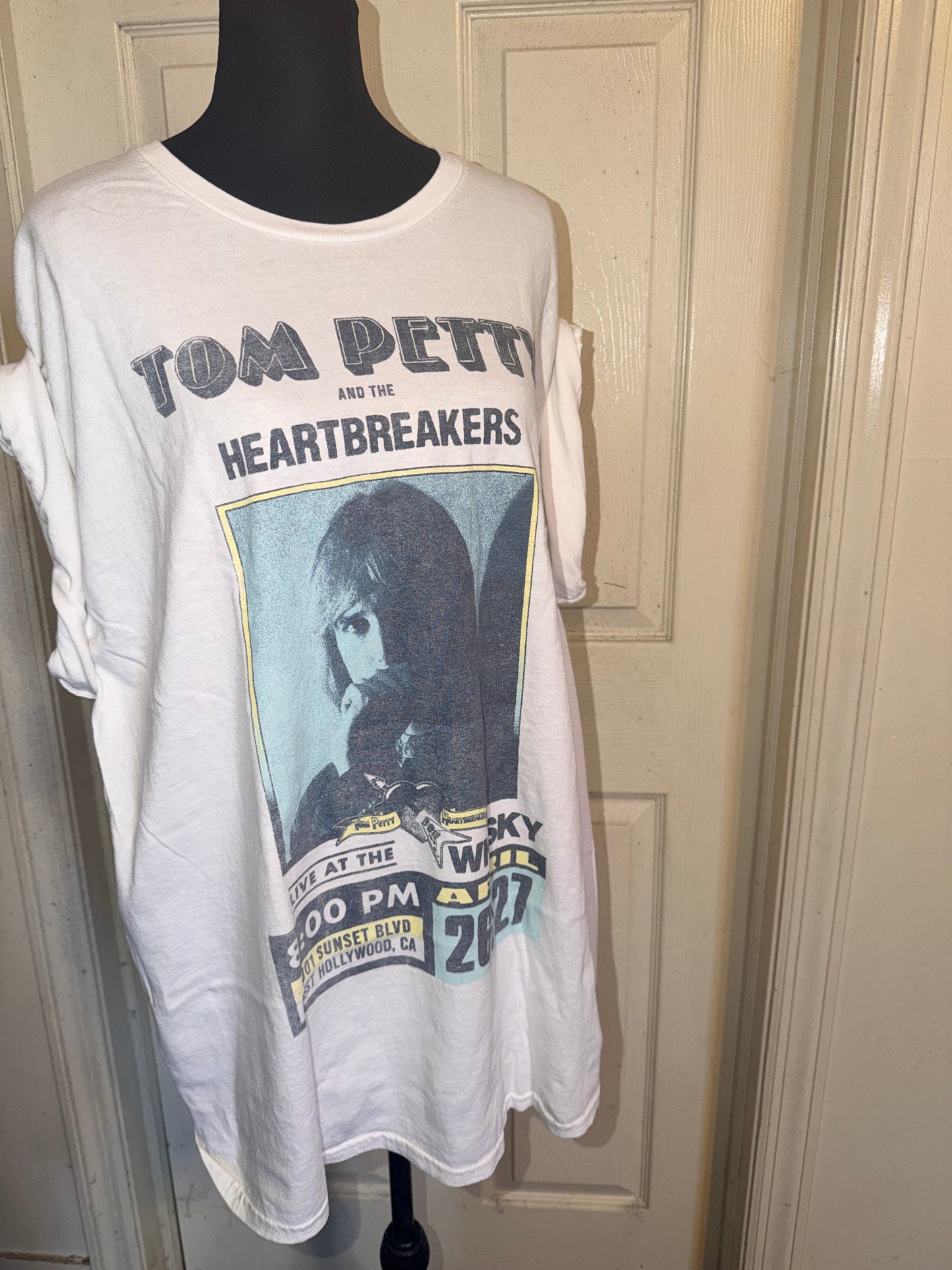 Tom Petty and the Heartbreakers Oversized Distressed Tee
