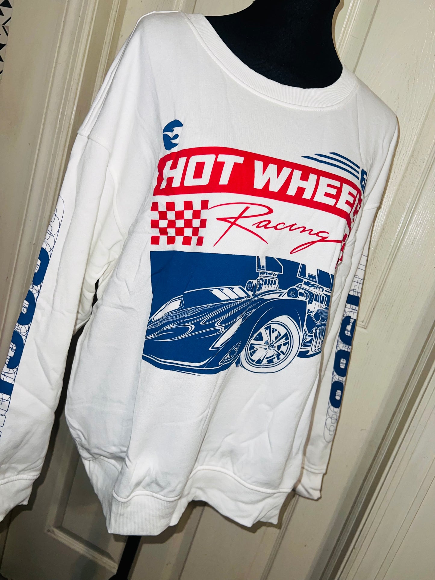 Hot Wheels Oversized Distressed Sweatshirt