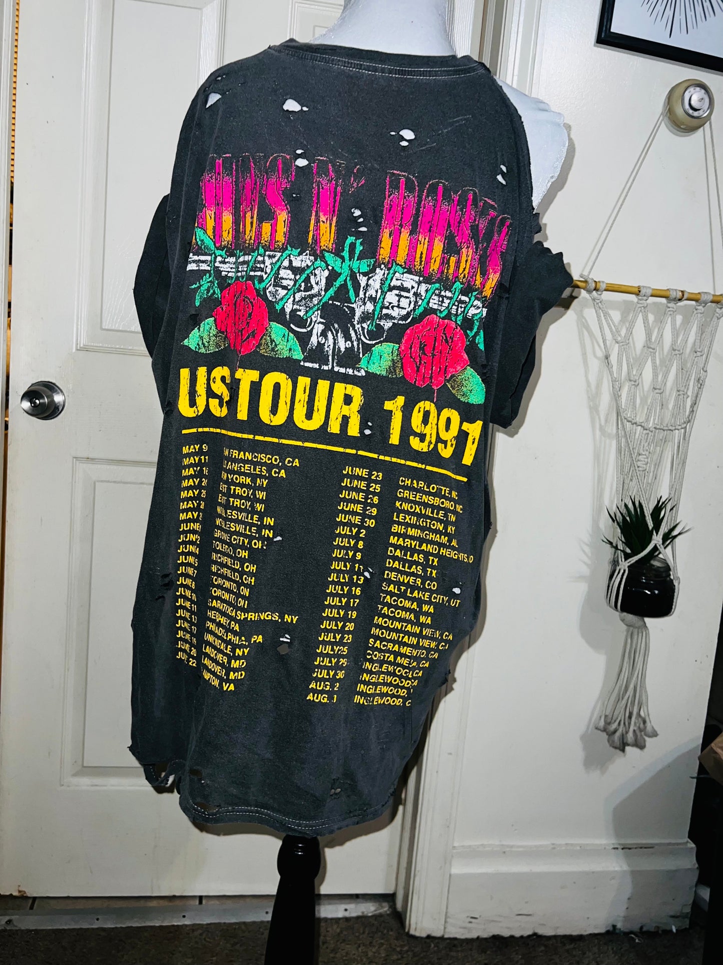 Guns n Roses Double Sided Oversized Tee/Dress