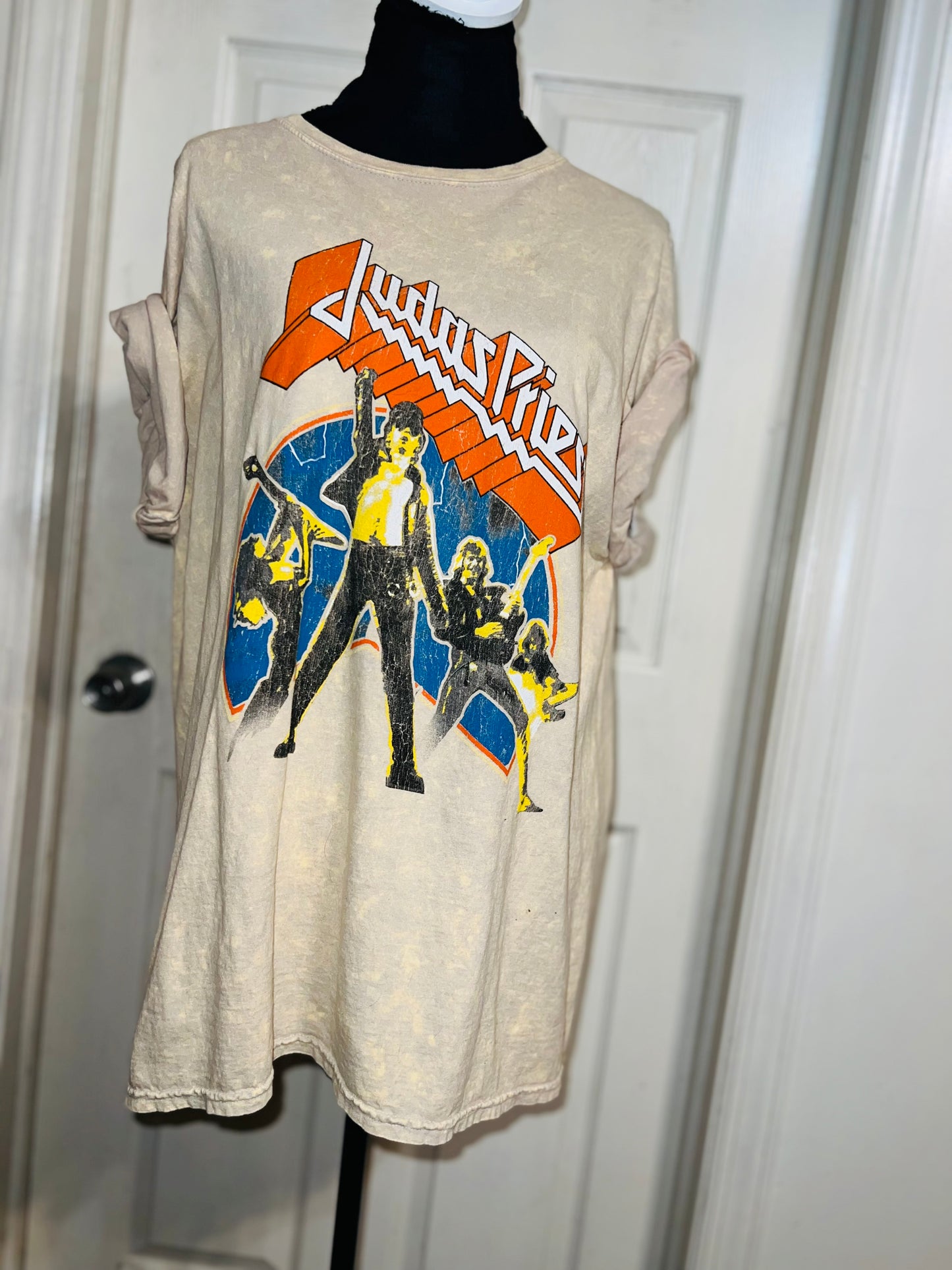 Judas Priest Oversized Distressed Tee