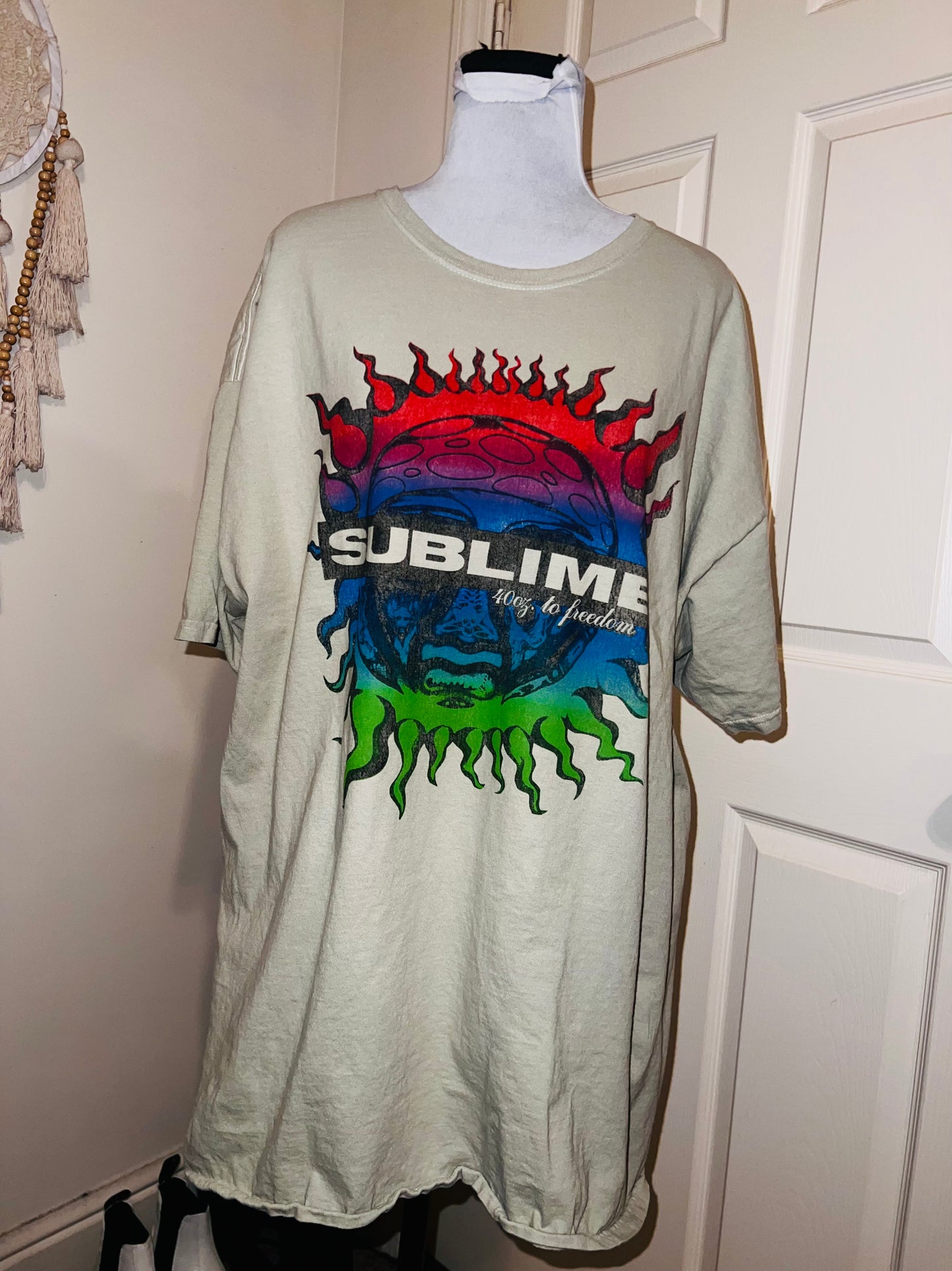 Sublime Double Sided Oversized Distressed Tee