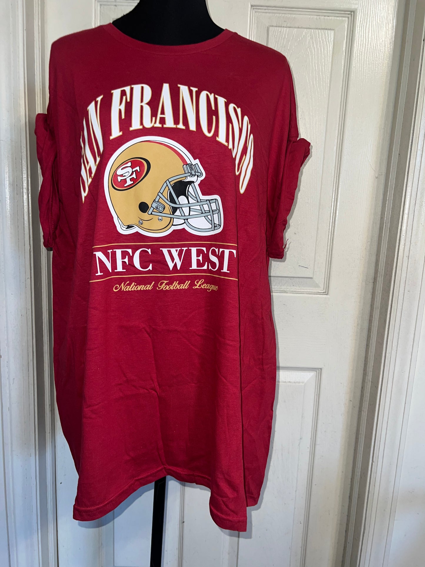 San Francisco 49ers Oversized Distressed Tee