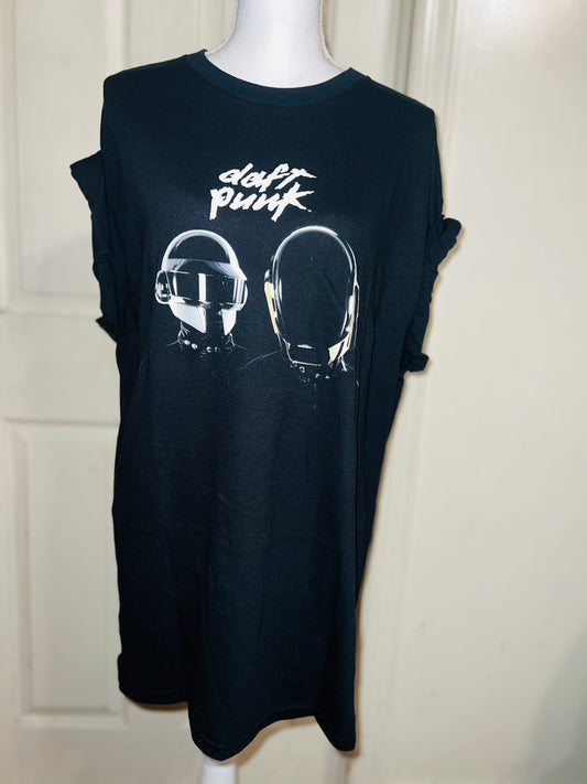 Daft Punk Oversized Distressed Tee