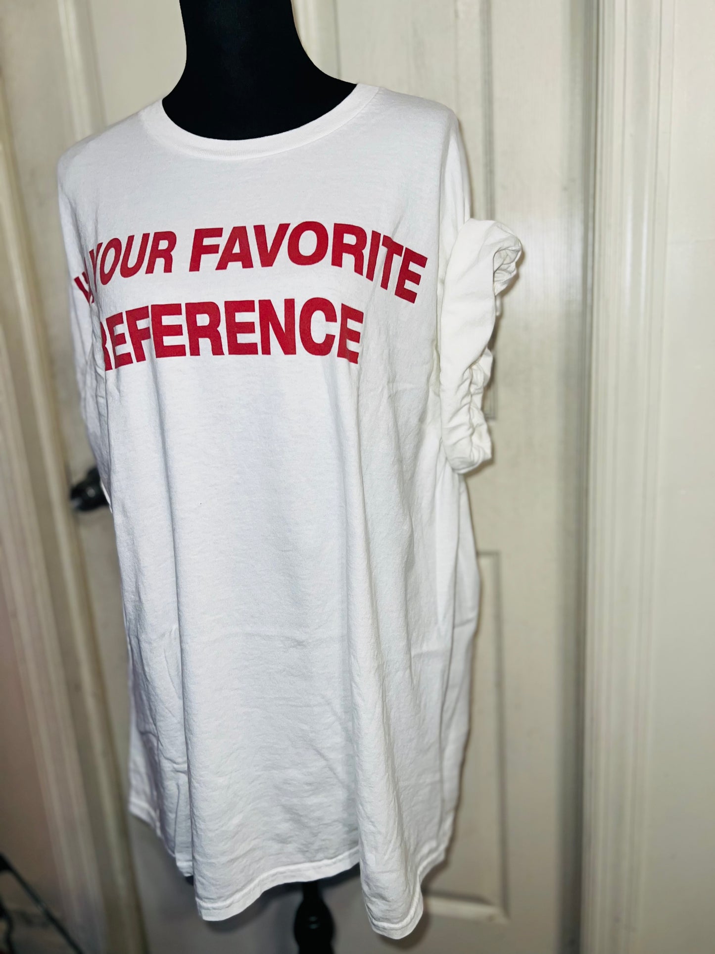 Charli XCX Favorite Reference Oversized Distressed Tee