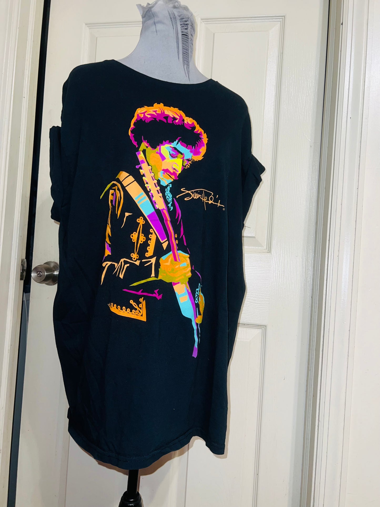 Jimi Hendrix Distressed Oversized Tee