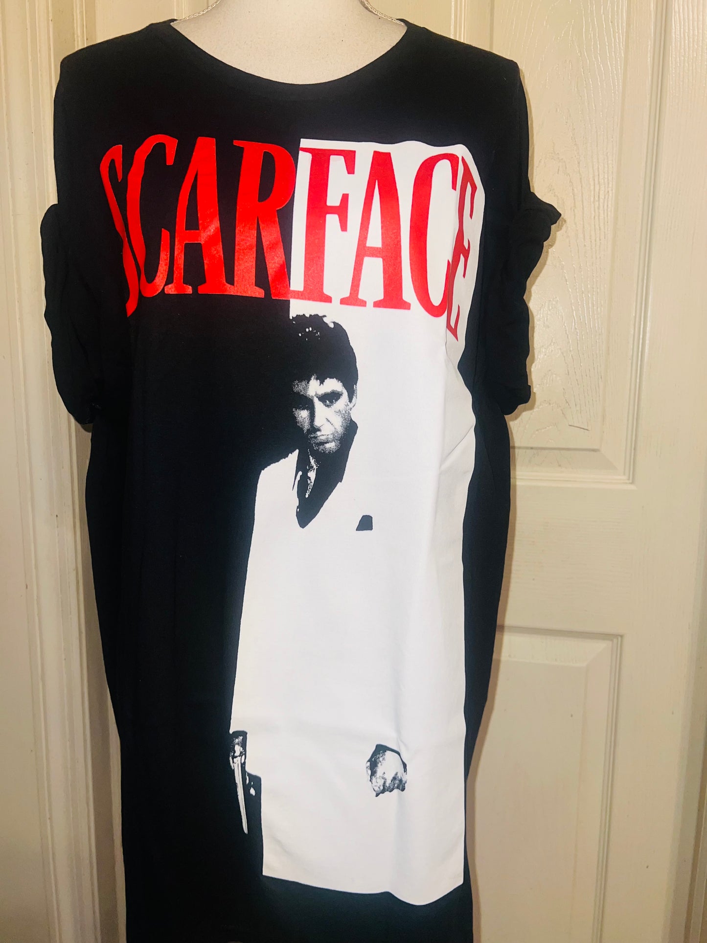 Scarface Oversized Distressed Tee