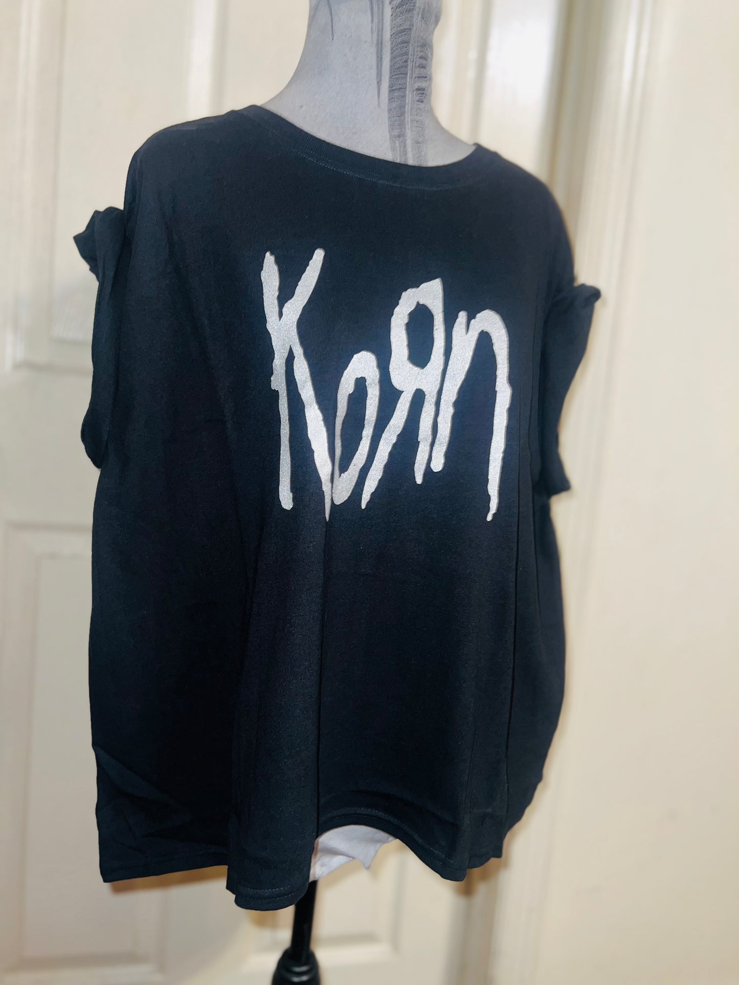 Korn Oversized Distressed Tee