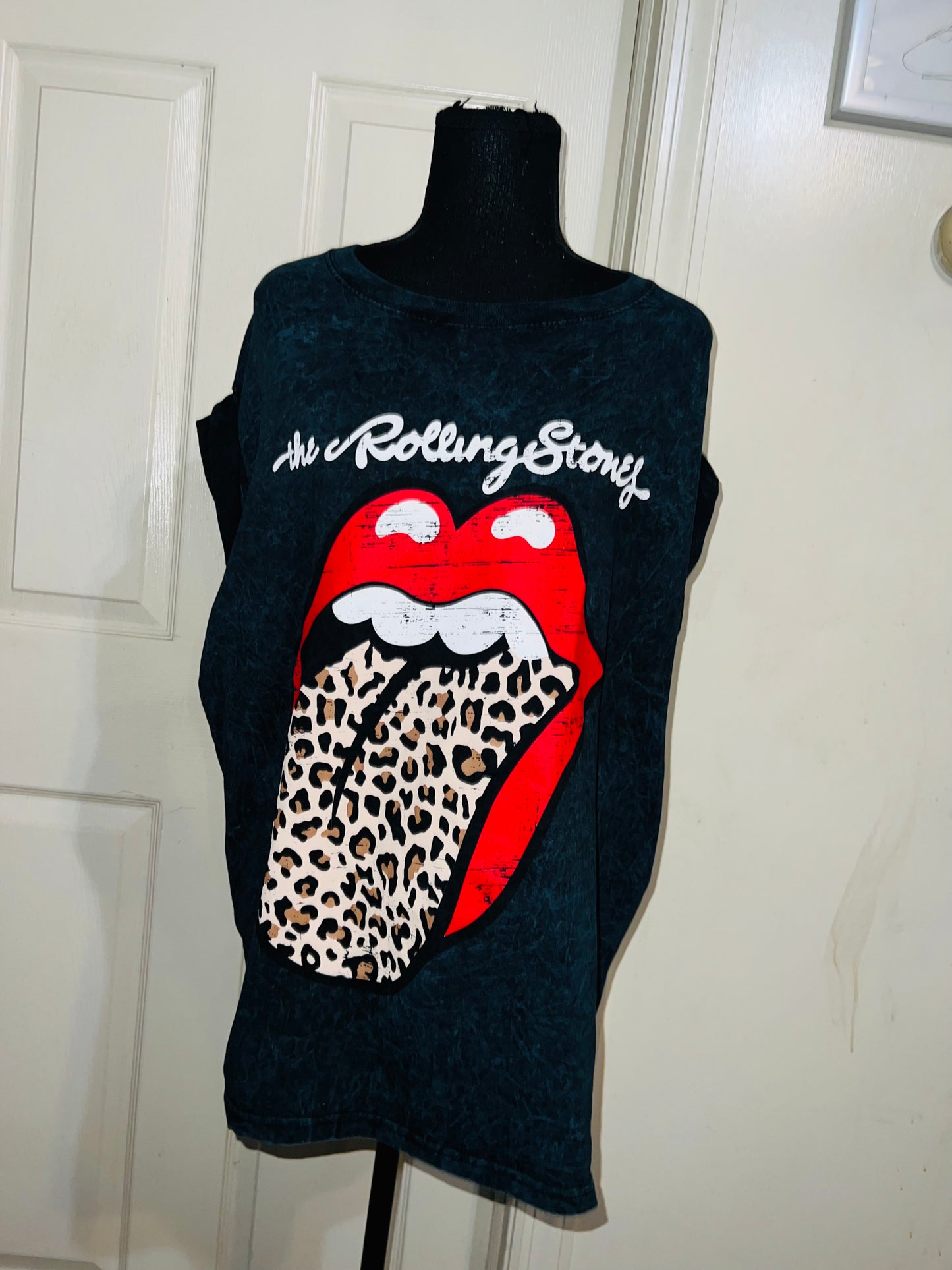 The Rolling Stones Cheetah Oversized Distressed Tee