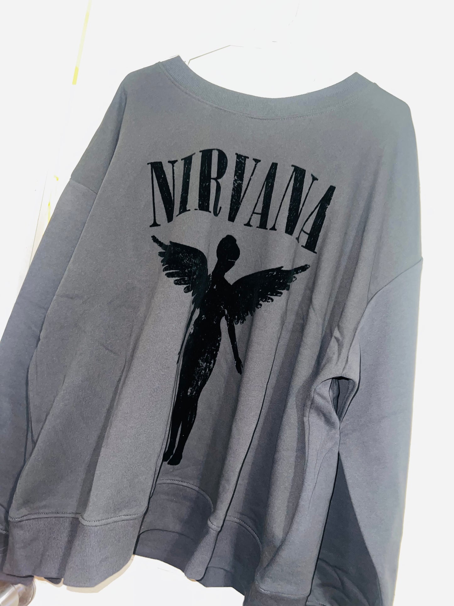 Nirvana Oversized Distressed Sweatshirt