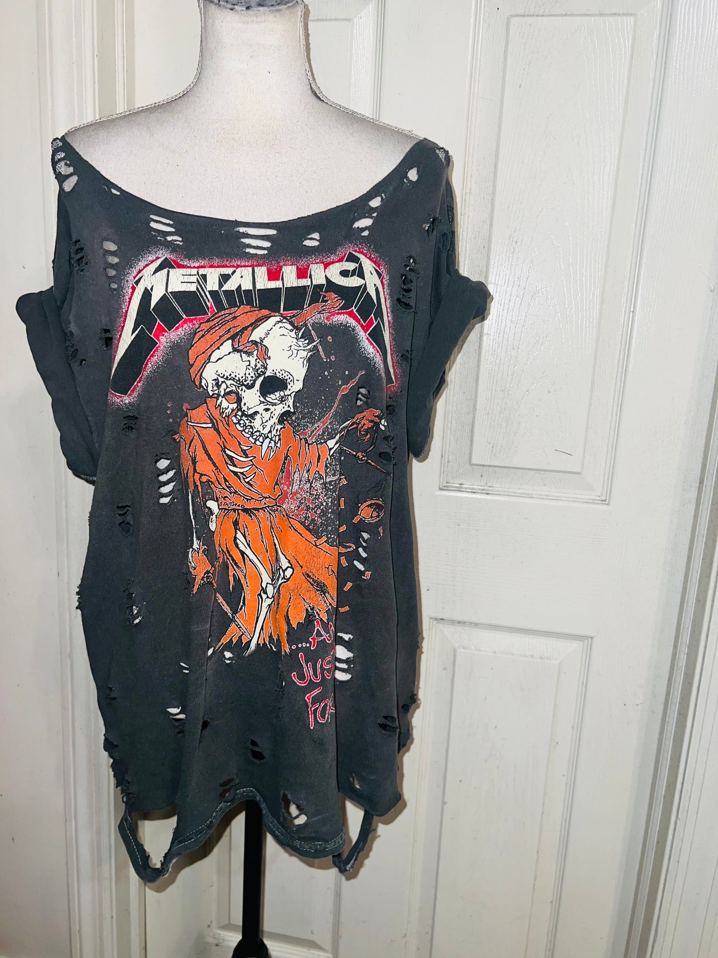 Metallica Oversized Distressed Tee (As Is)