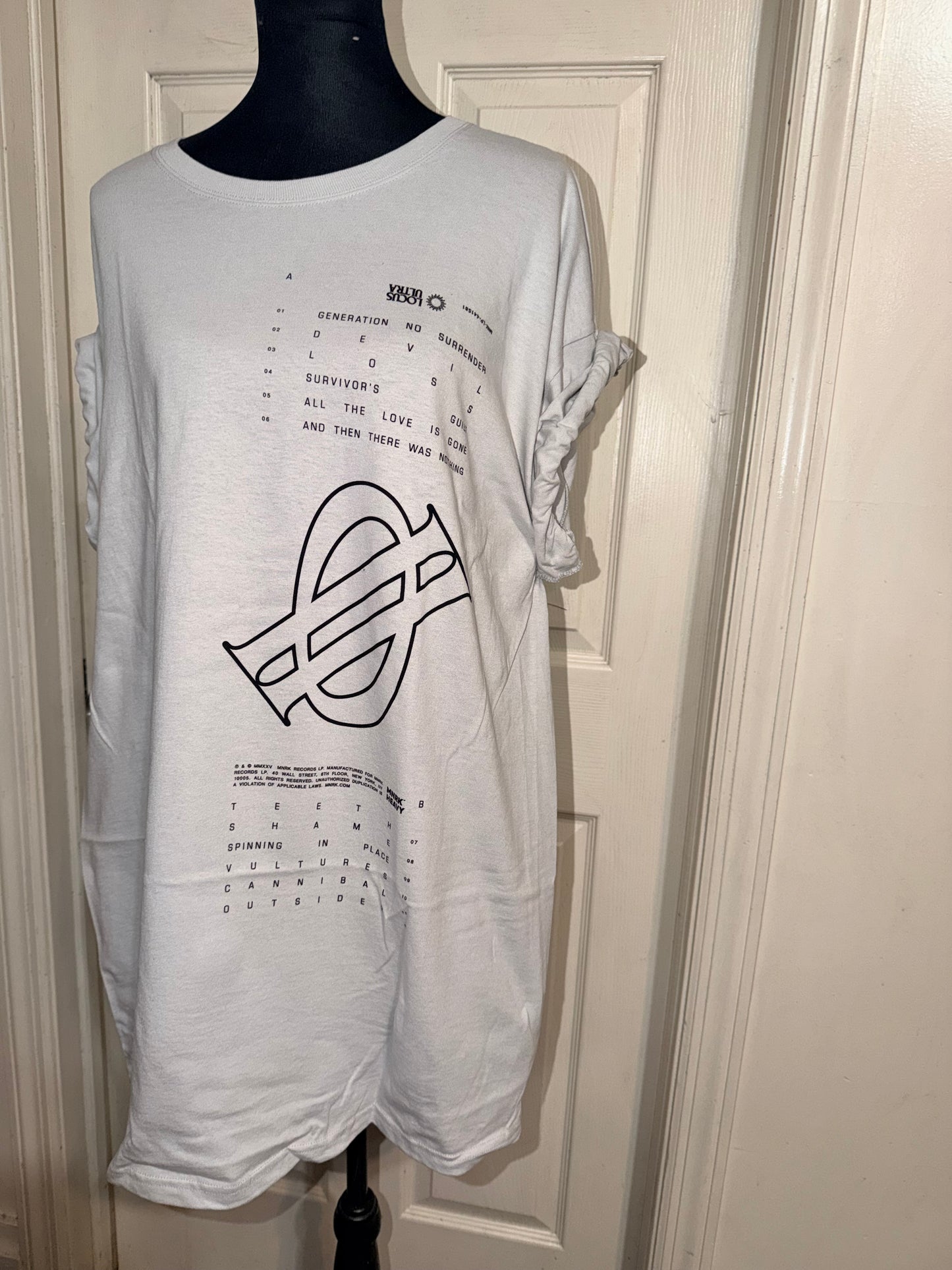 Underoath Double Sided Oversized Distressed Tee