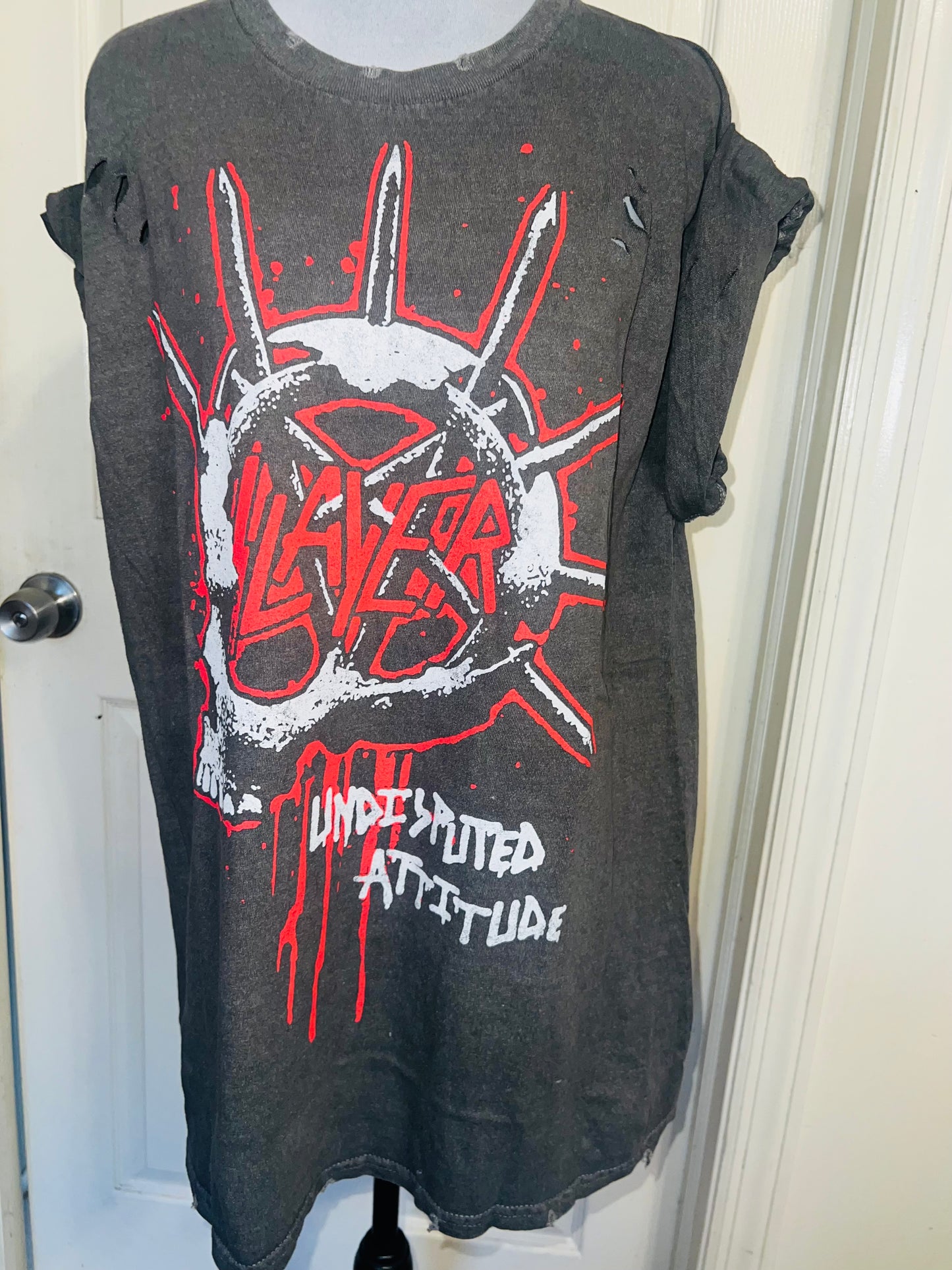 Slayer Oversized Distressed Tee