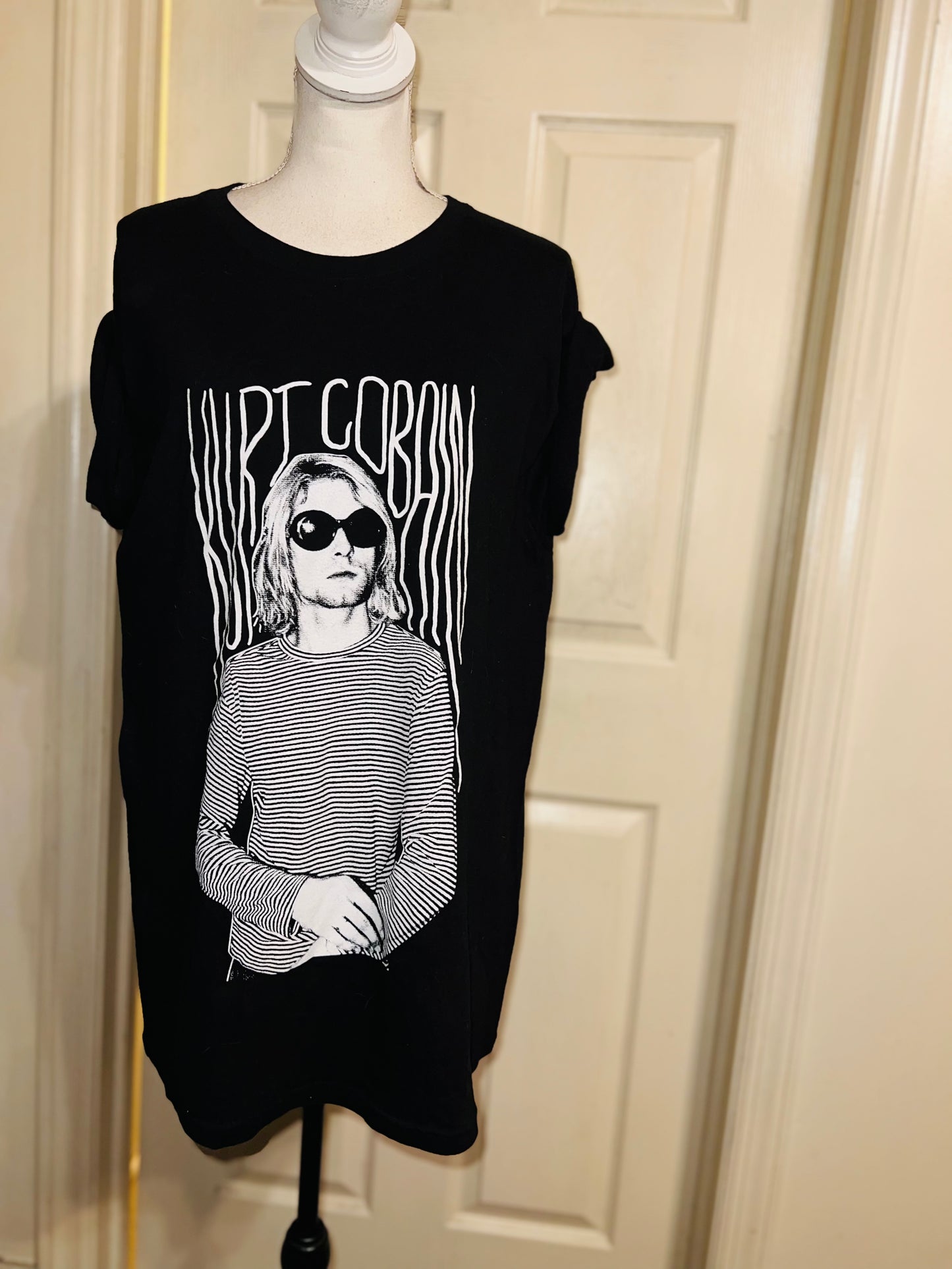 Kurt Cobain Oversized Distressed Tee