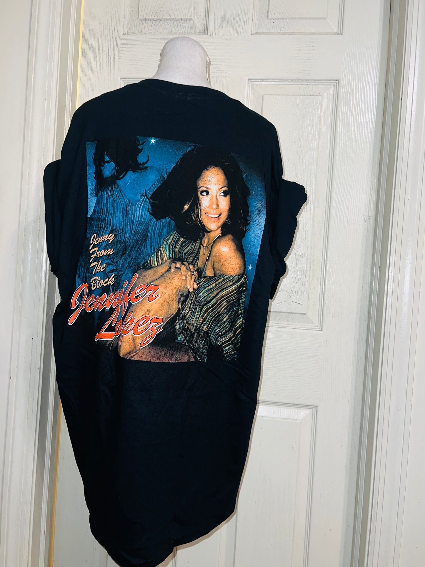 Jennifer Lopez Double Sided Vintage Style Distressed Tee