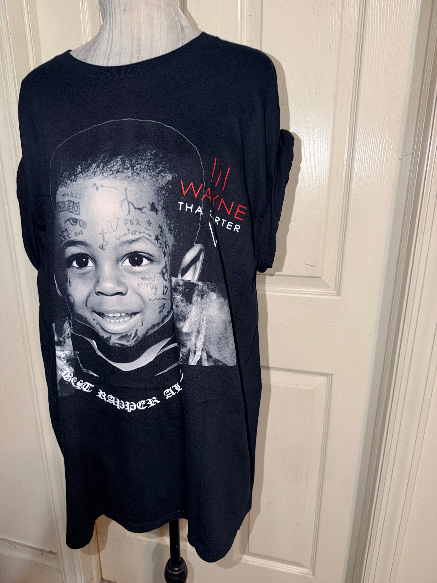 Lil Wayne Double Sided Oversized Distressed Tee