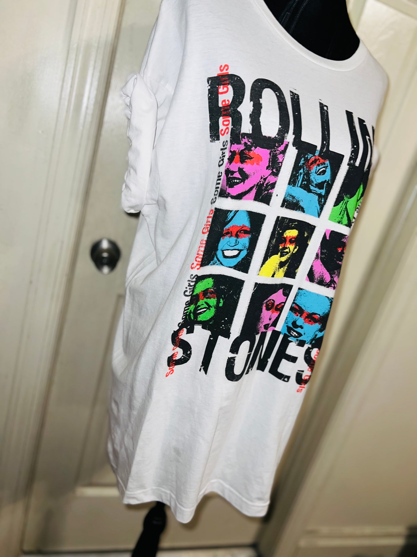 Rolling Stones “Some Girls” Distressed Oversized Tee