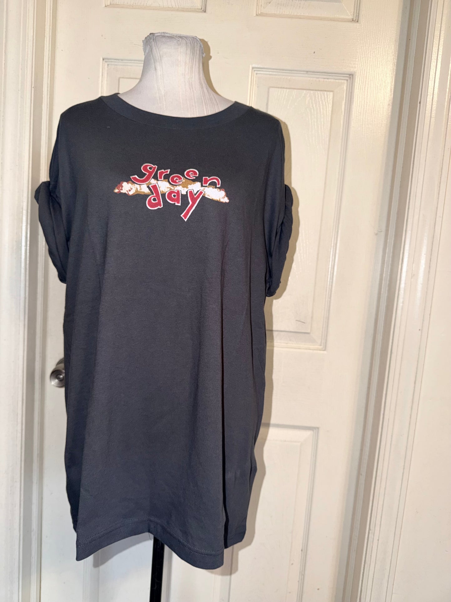 Green Day Double Sided Oversized Tee