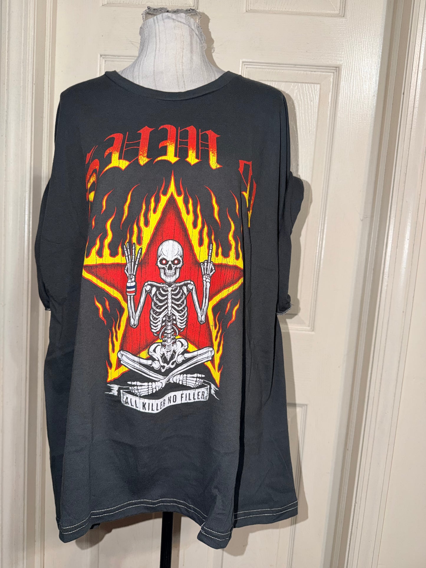 Sum 41 Double Sided Oversized Distressed Tee