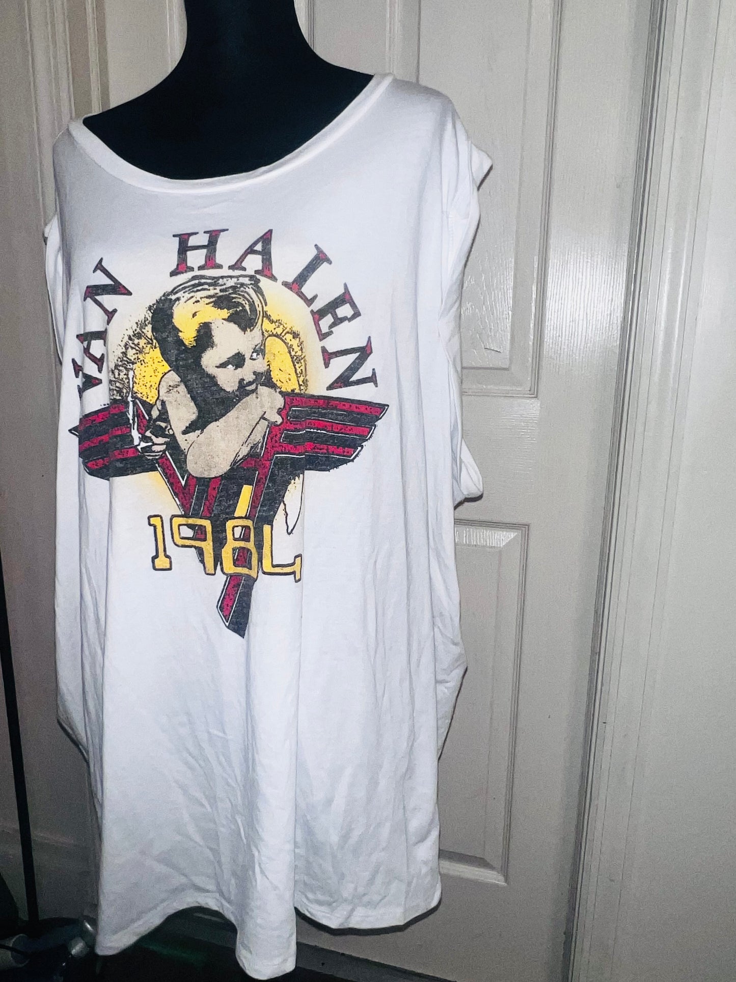 Van Halen Oversized Distressed Tee