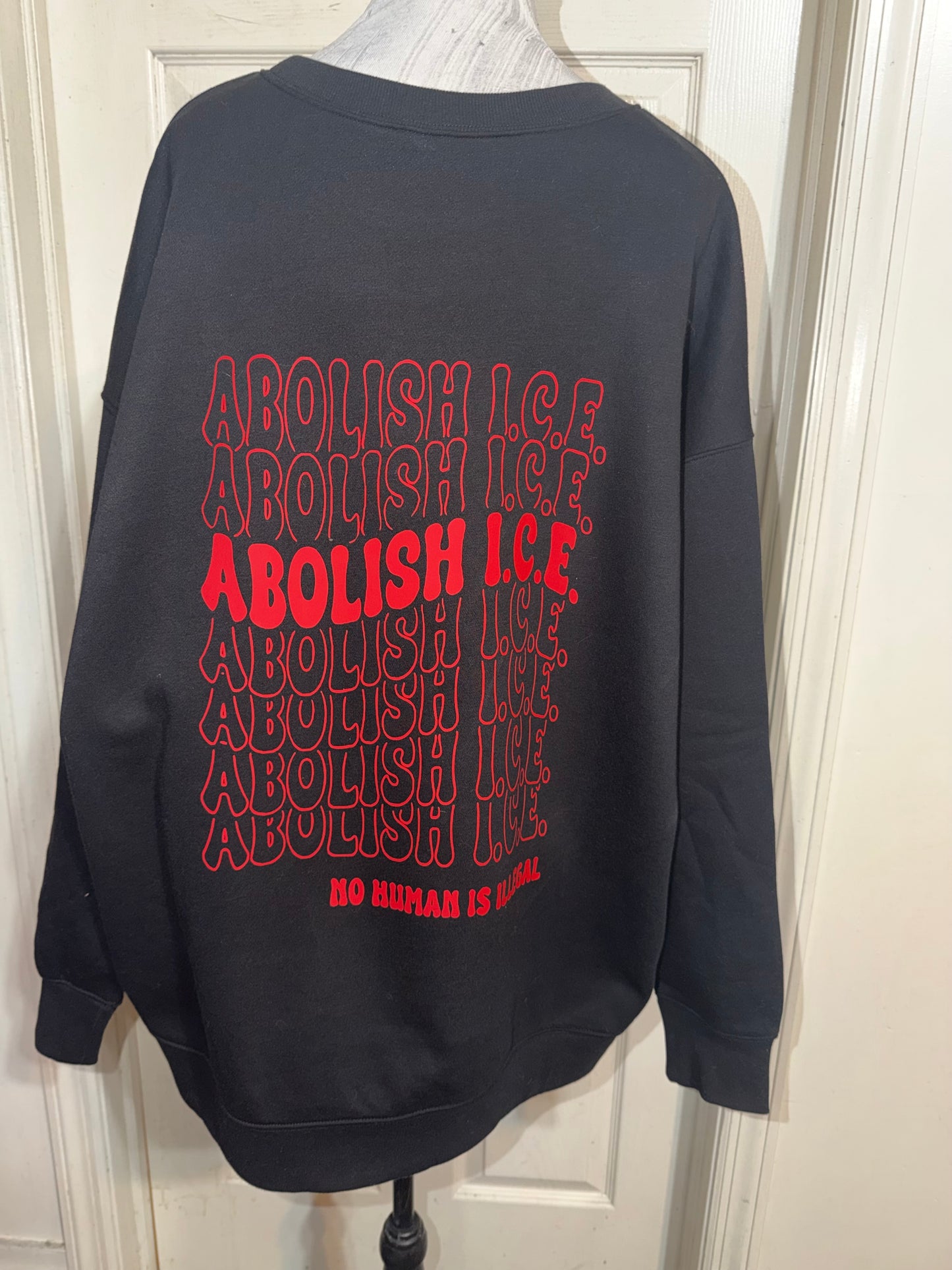 Abolish ICE Double Sided Oversized Tee or Sweatshirt