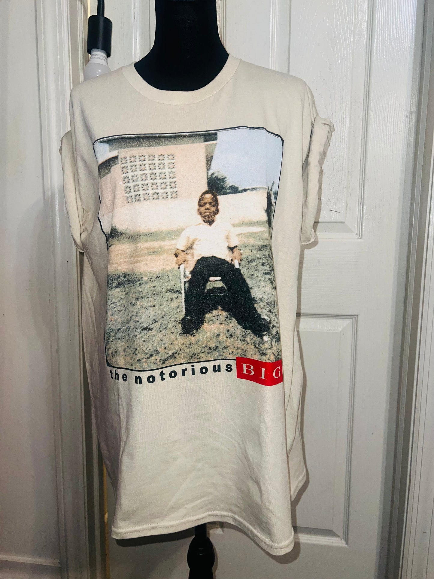 Notorious BIG Oversized Distressed Tee
