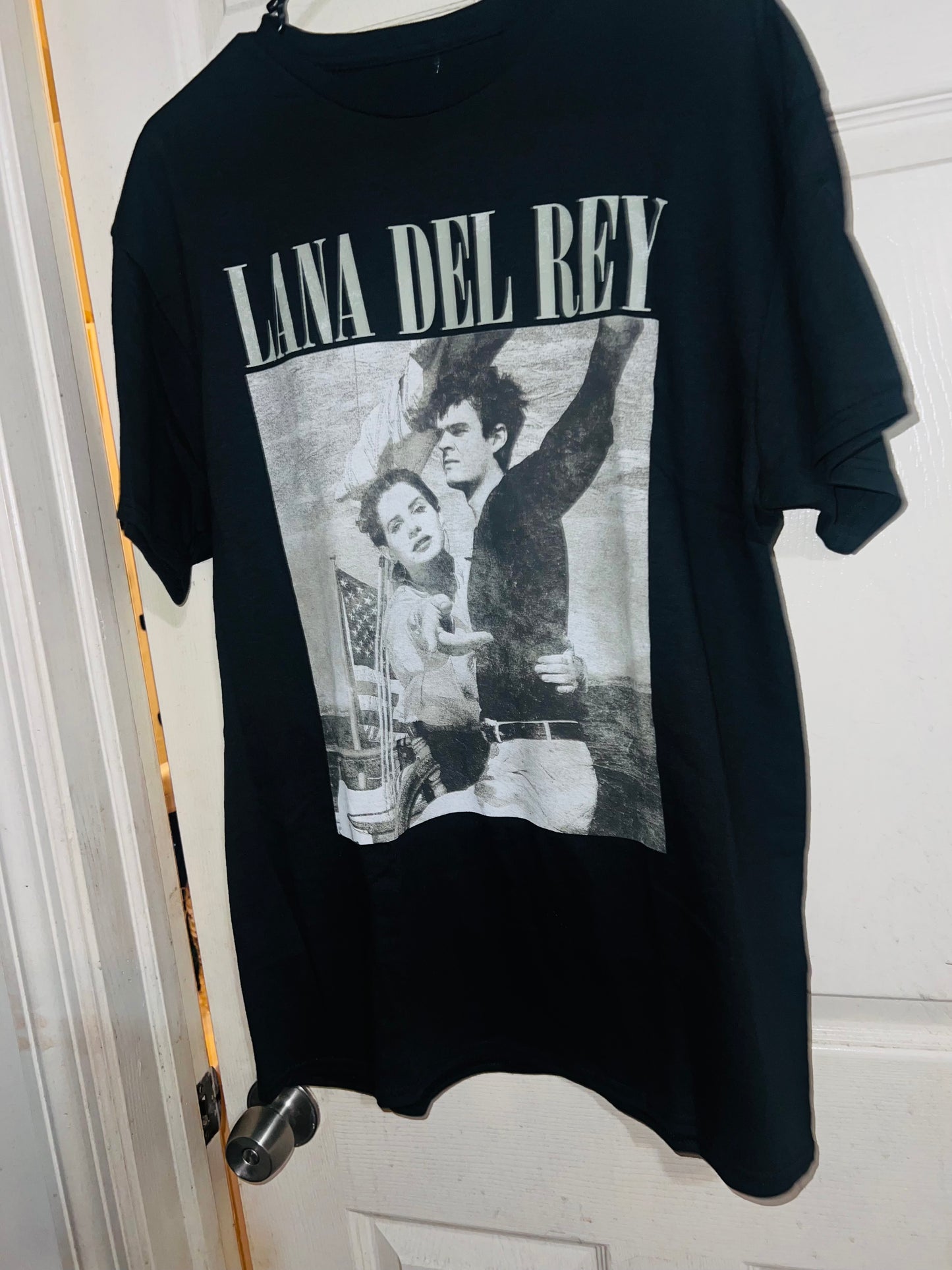 Lana Del Rey Norman Fing Rockwell Oversized Distressed Tee