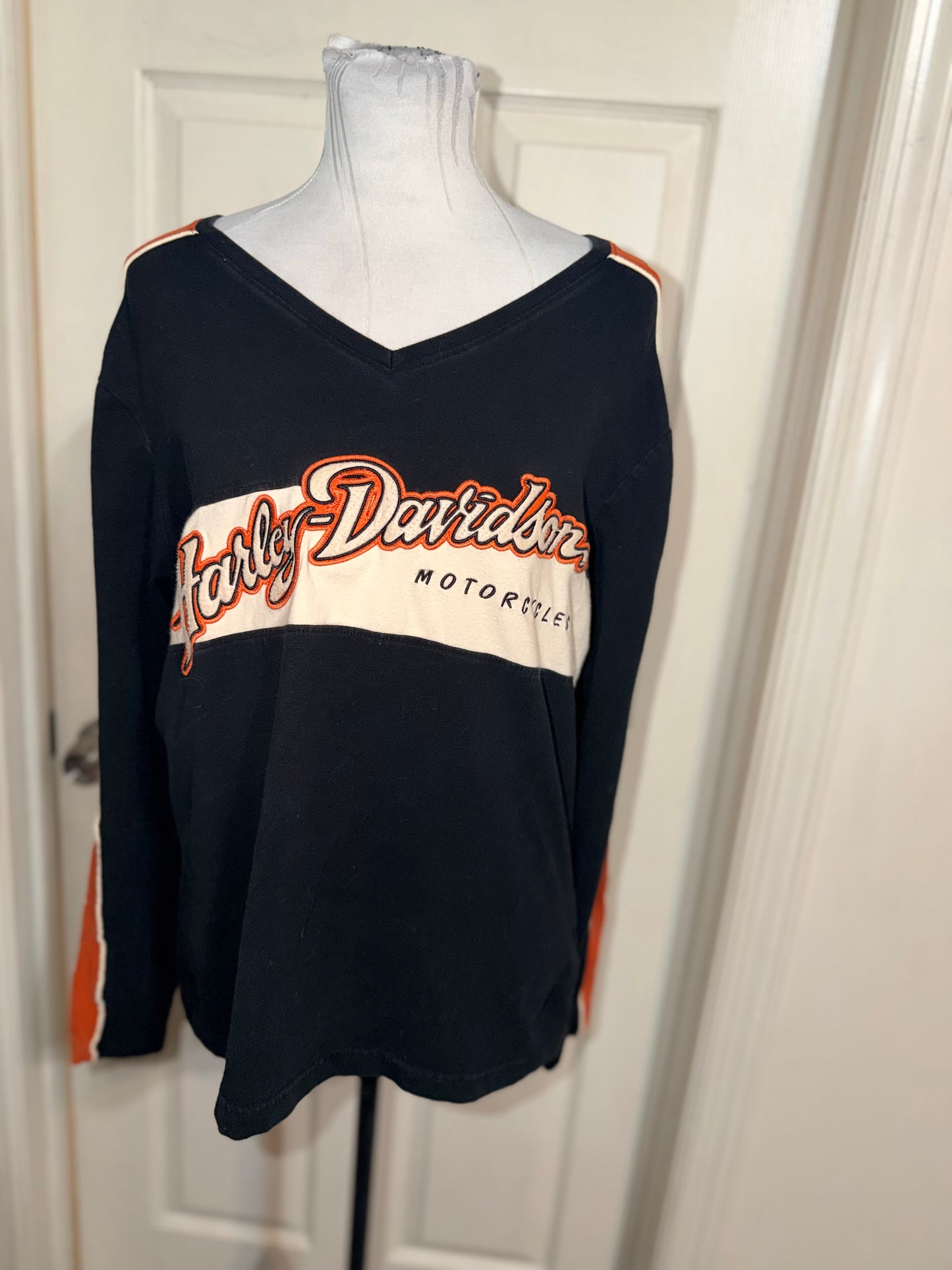 Harley Davidson Double Sided Oversized Long Sleeve Jersey Shirt