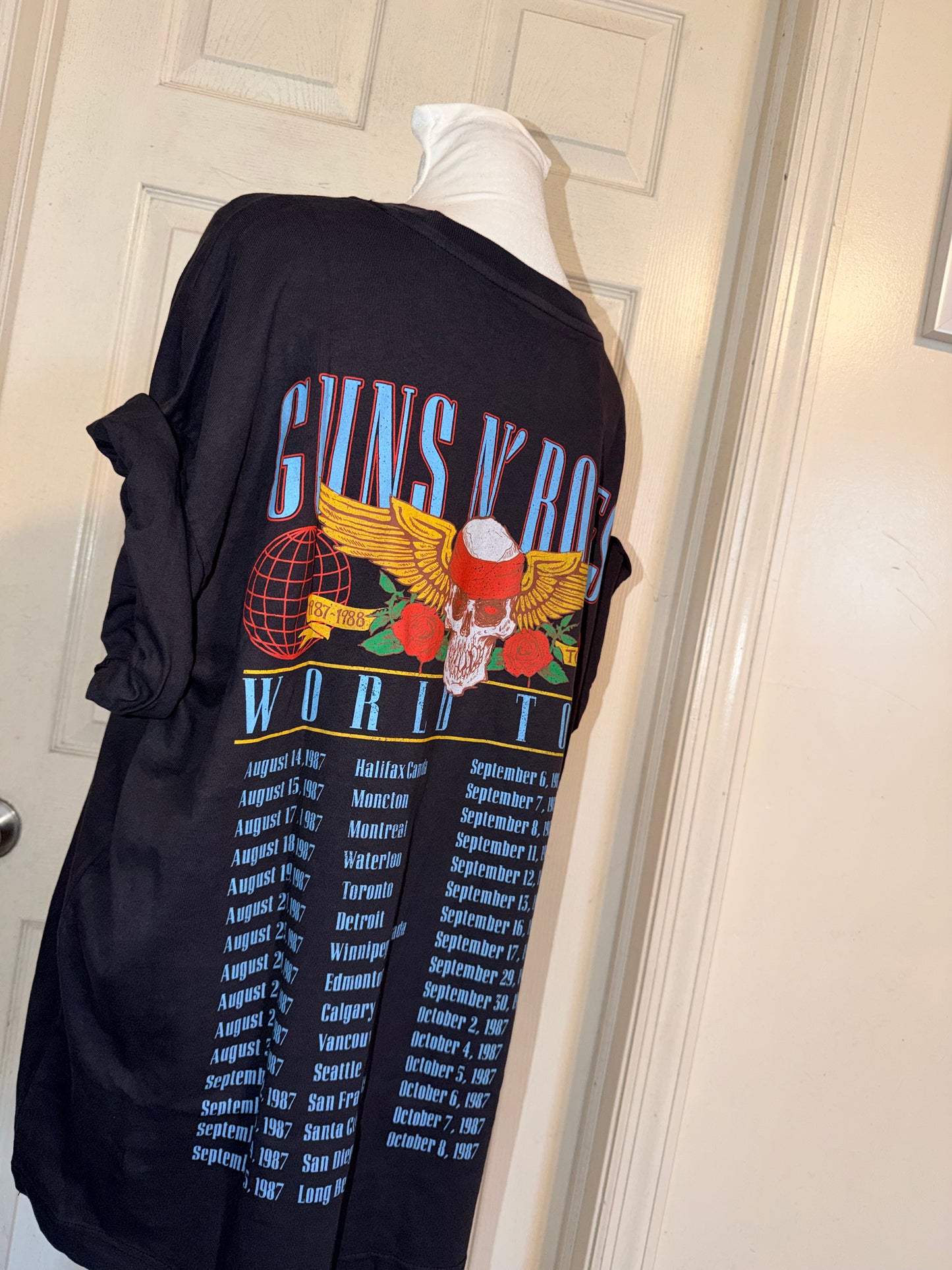 Guns N’ Roses Double Sided Oversized Distressed Tee