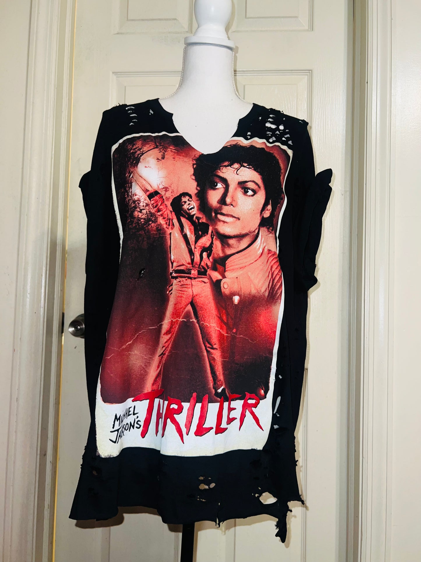 Michael Jackson Thriller Distressed Tee