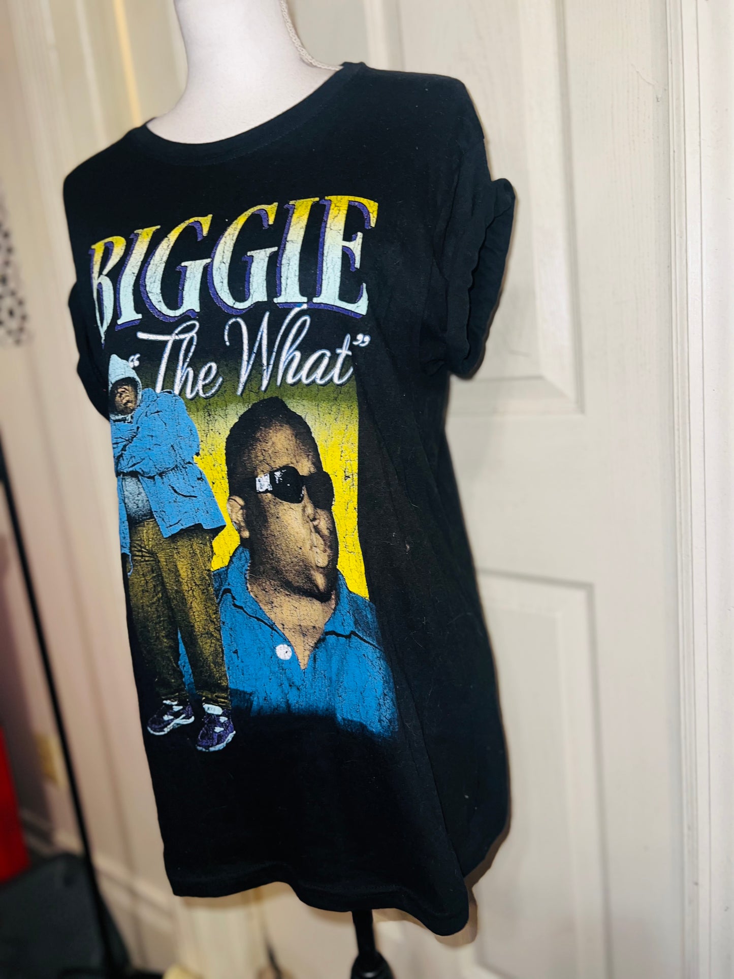 Biggie Smalls Oversized Distressed Tee