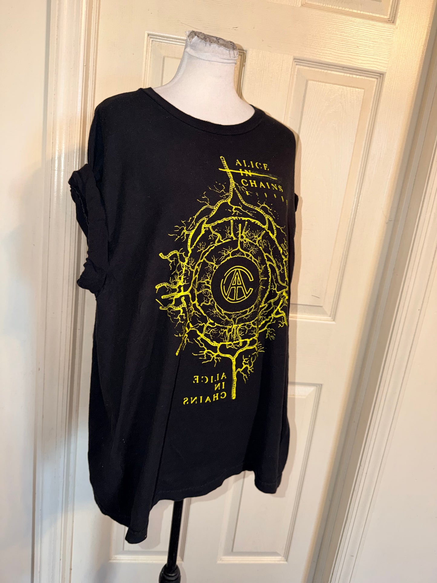 Alice In Chains Double Sided Oversized Distressed Tee