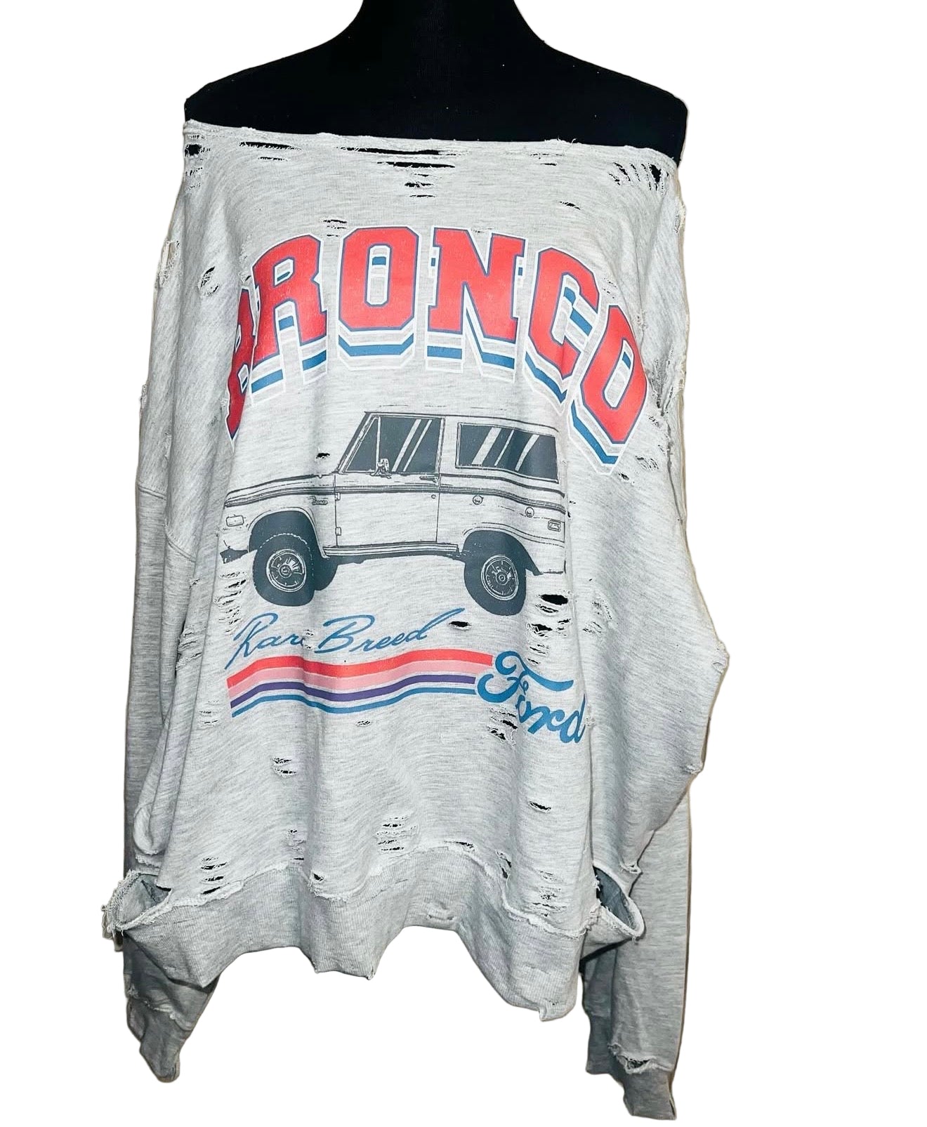 Ford Bronco Oversized Distressed Sweatshirt