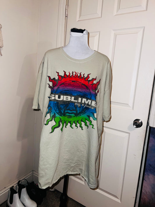 Sublime Double Sided Oversized Distressed Tee
