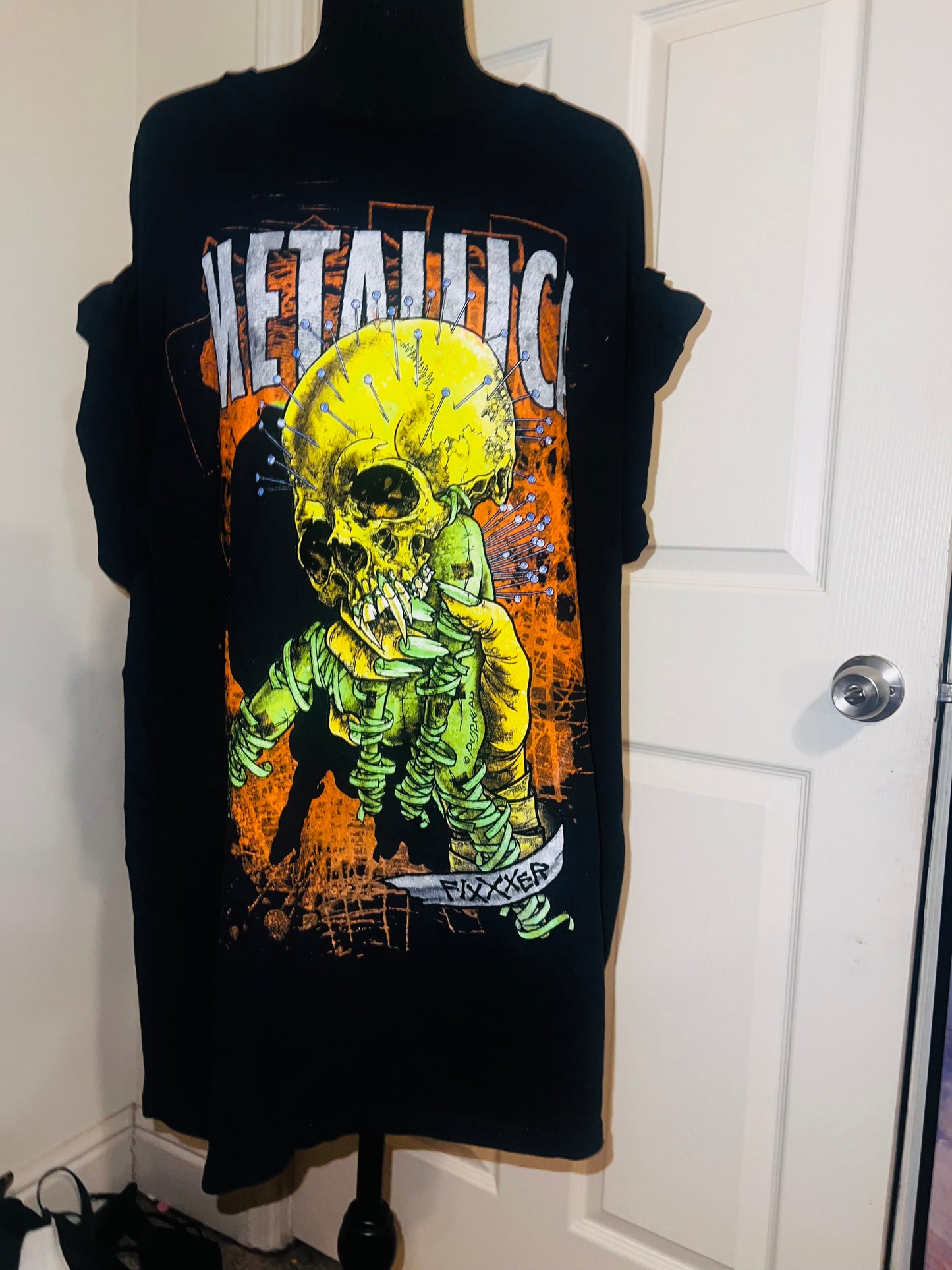 Metallica Fixxer Oversized Distressed Tee