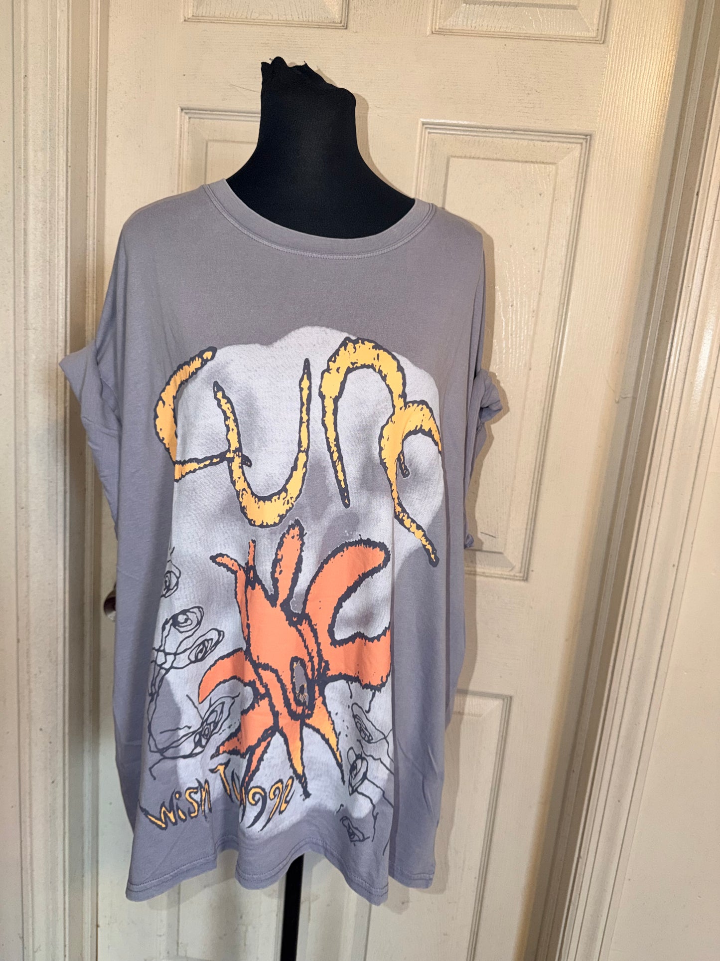 The Cure Oversized Distressed Tee