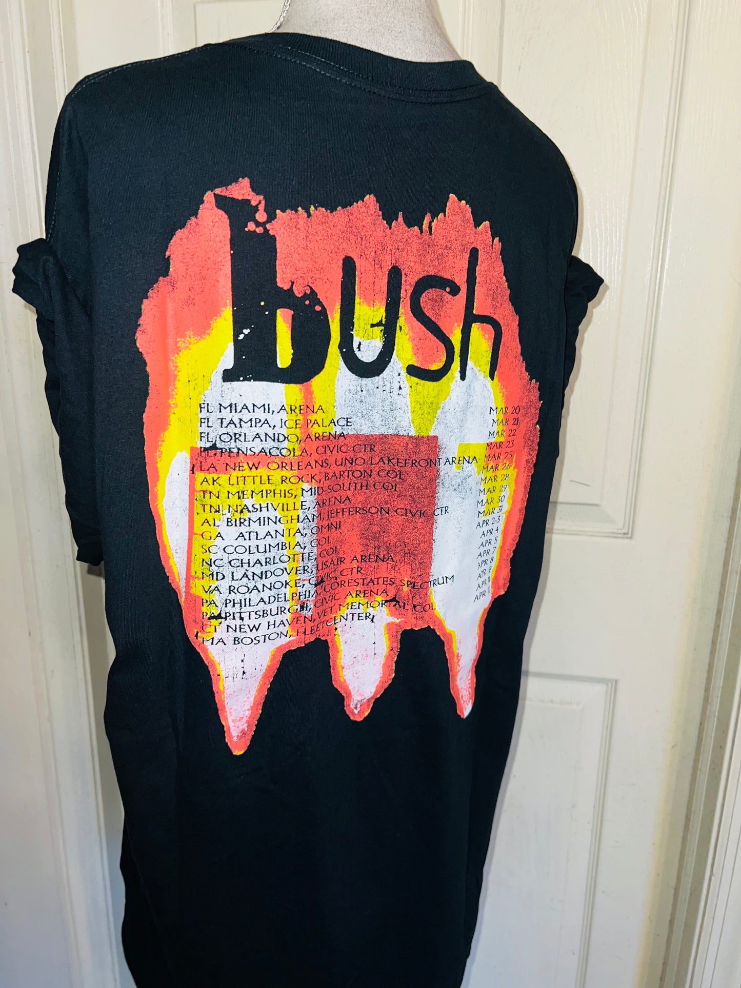 Bush Double Sided Oversized Distressed Tee