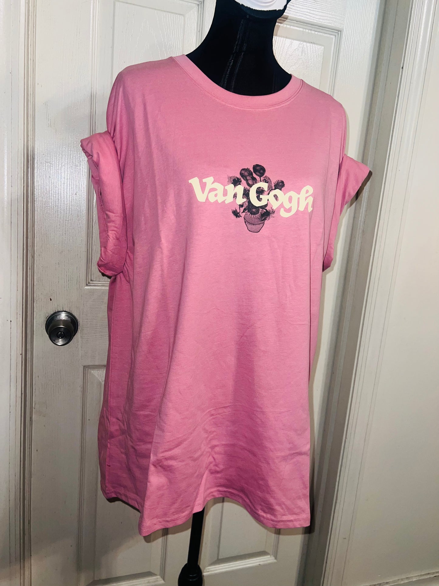 Vincent Van Gogh Double Sided Oversized Distressed Tee