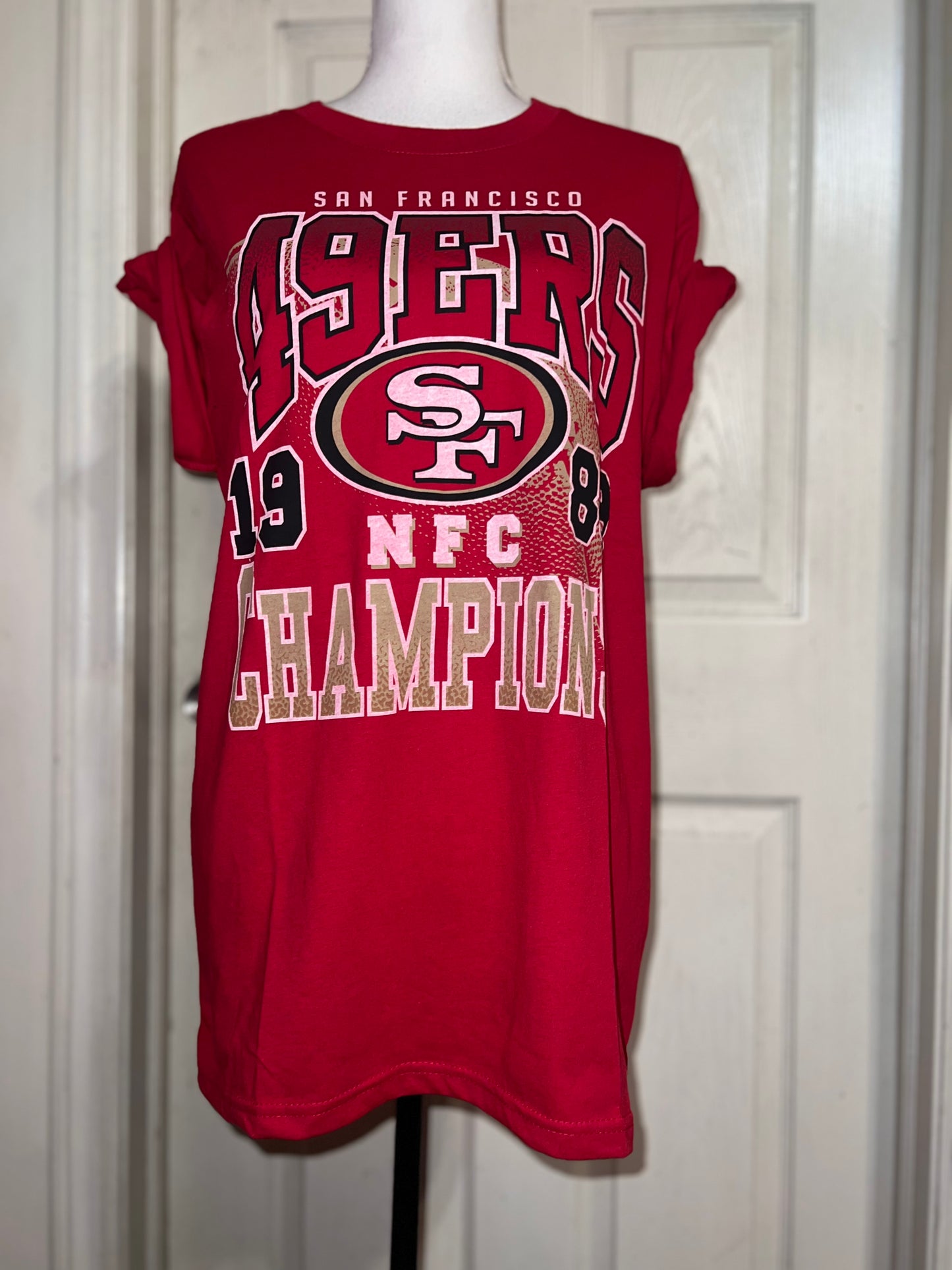 San Francisco 49ers Oversized Distressed Tee